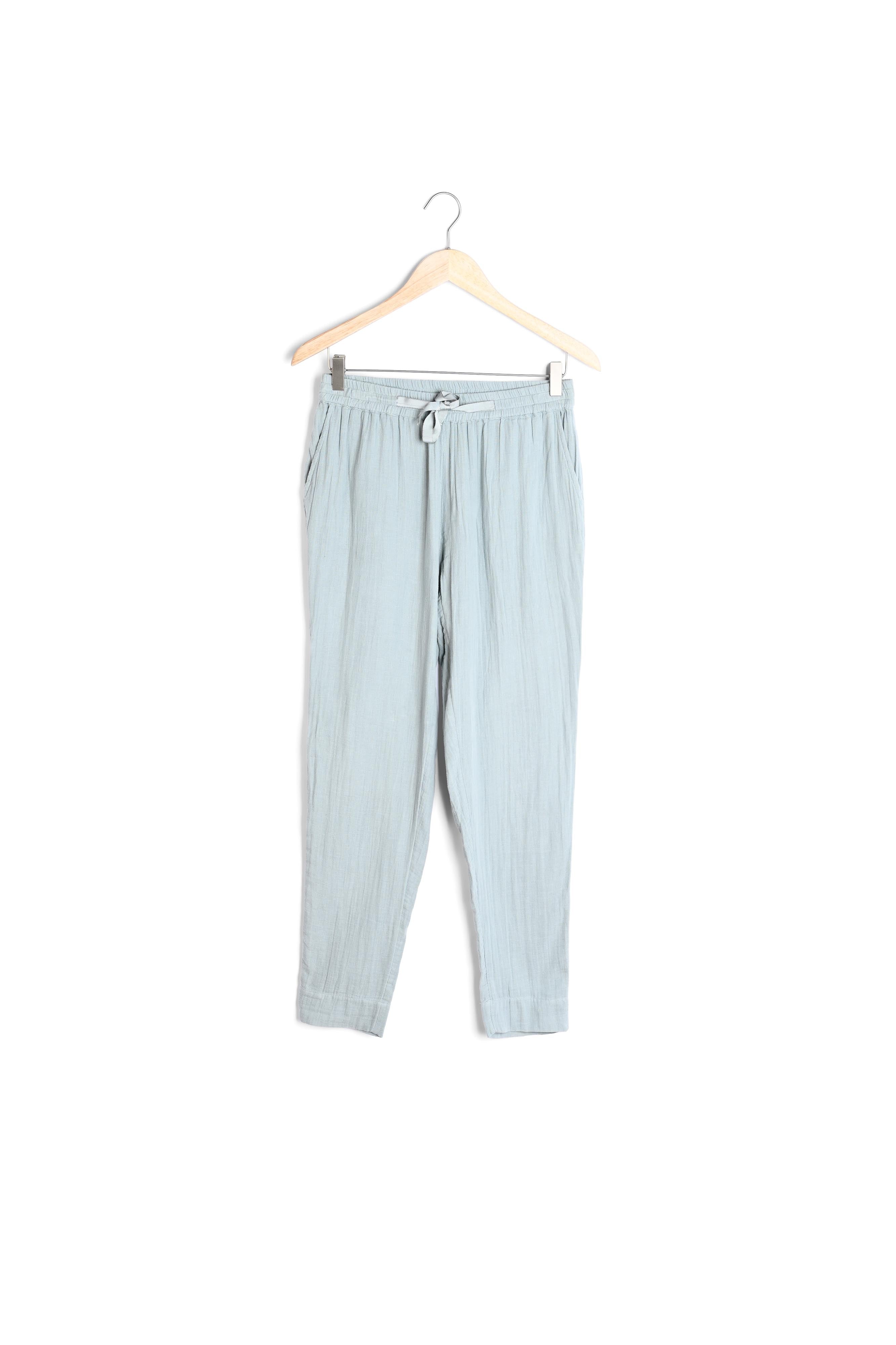 Pantalon en coton cigarette céladon Frahim Faume - seconde main