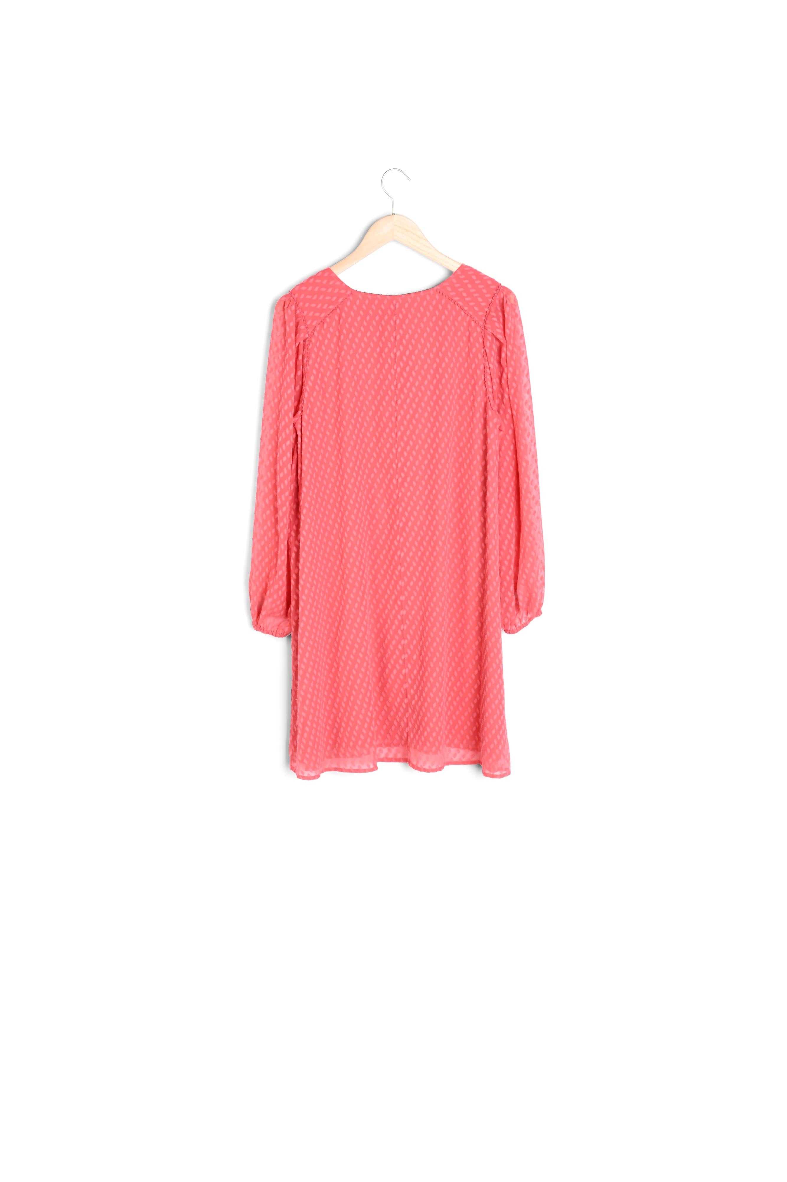 Robe corail plumetis Marcia Faume - seconde main