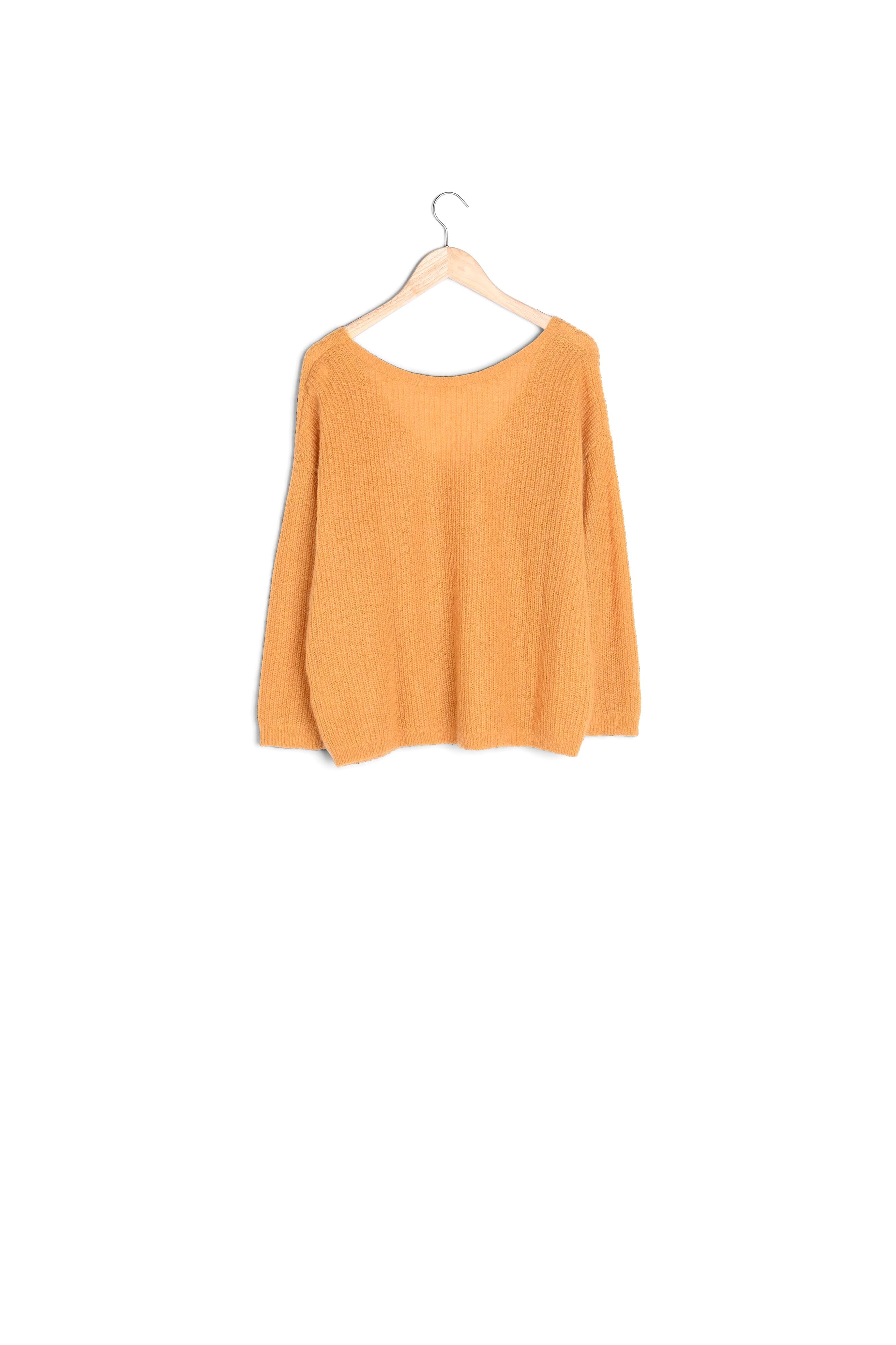 Cardigan en polyamide et laine recyclés jaune Paddy Faume - seconde main