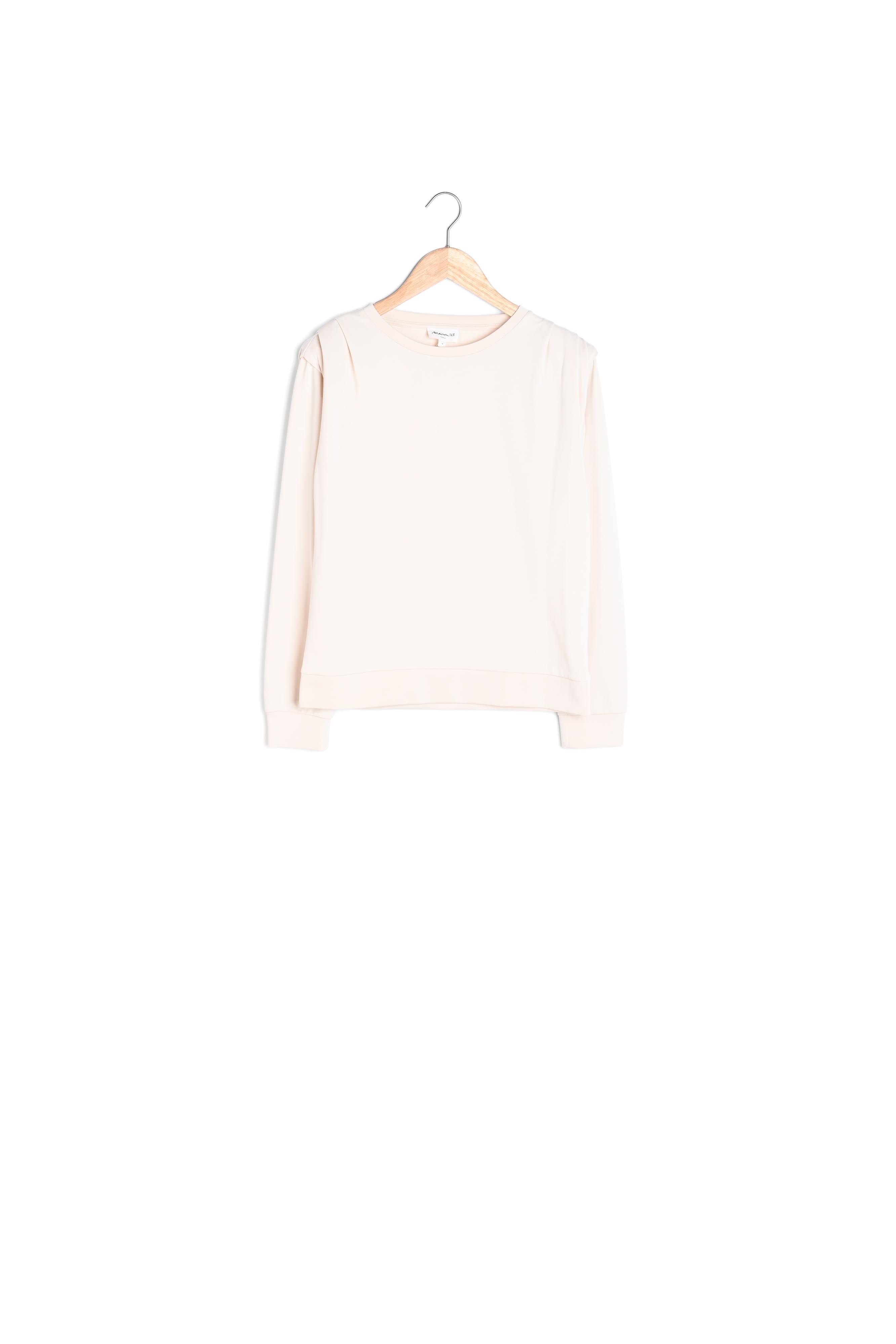 Sweat-shirt léger à épaulettes écru Ice Faume - seconde main