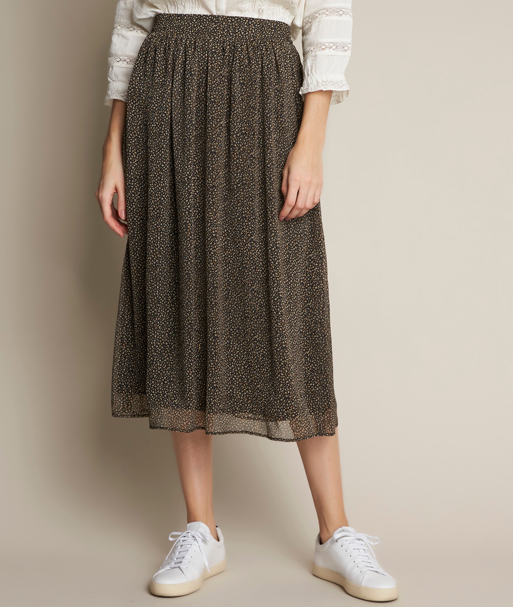 Jupe longue imprimé peau de bête Belle Faume - seconde main