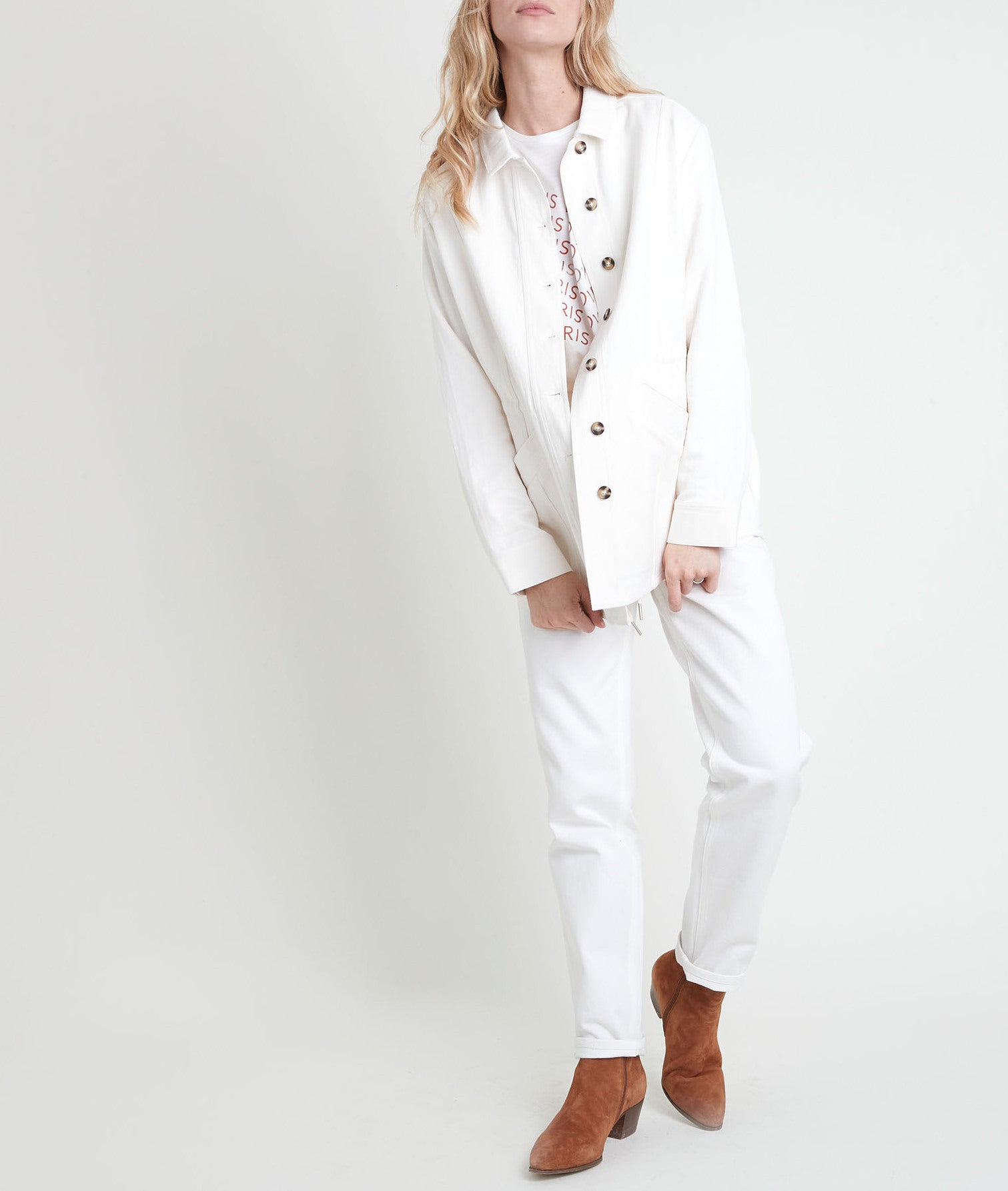 Veste en lin ivoire Paolita Faume - seconde main