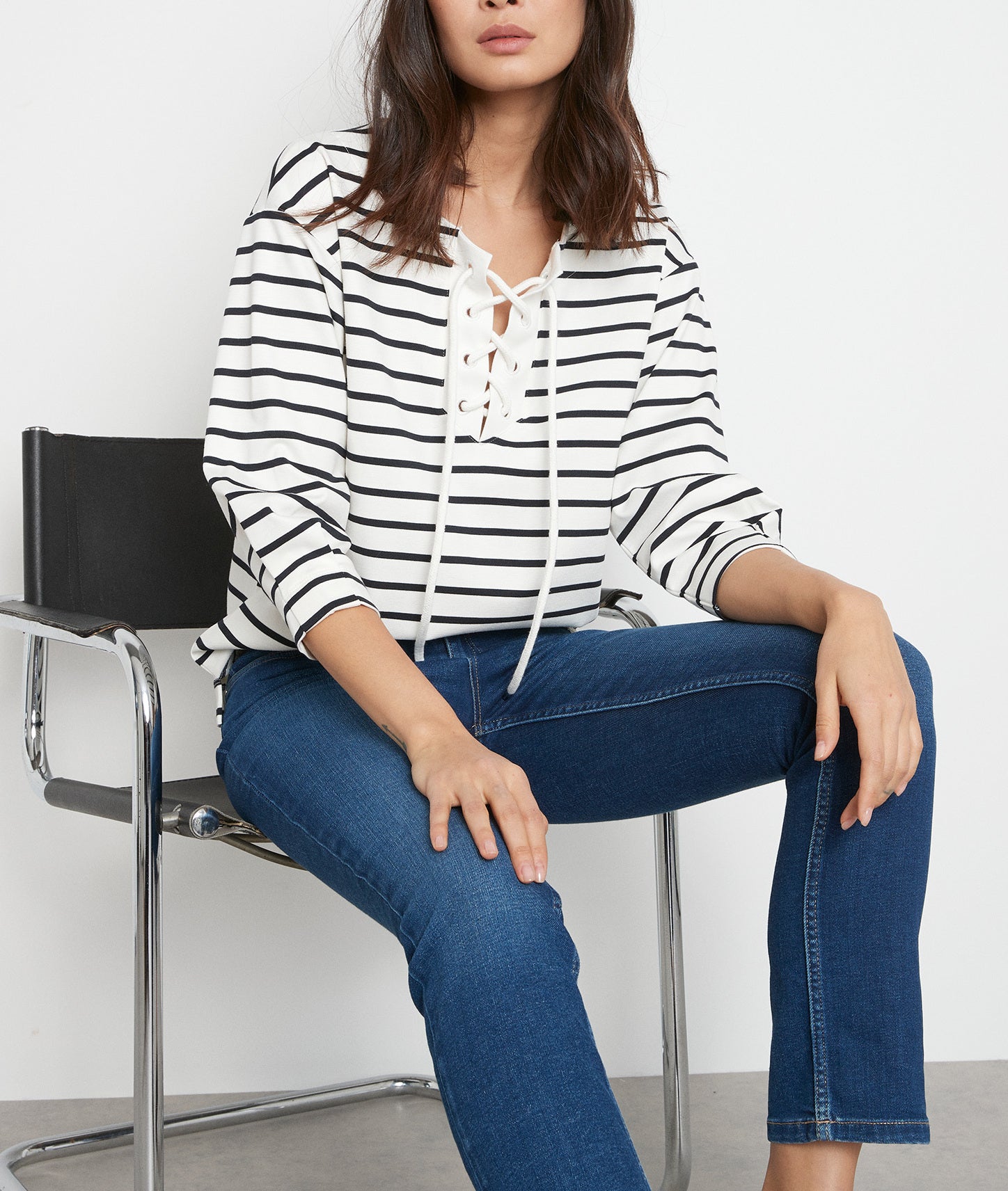 Marinière à lacet blanche Matelot Faume - seconde main