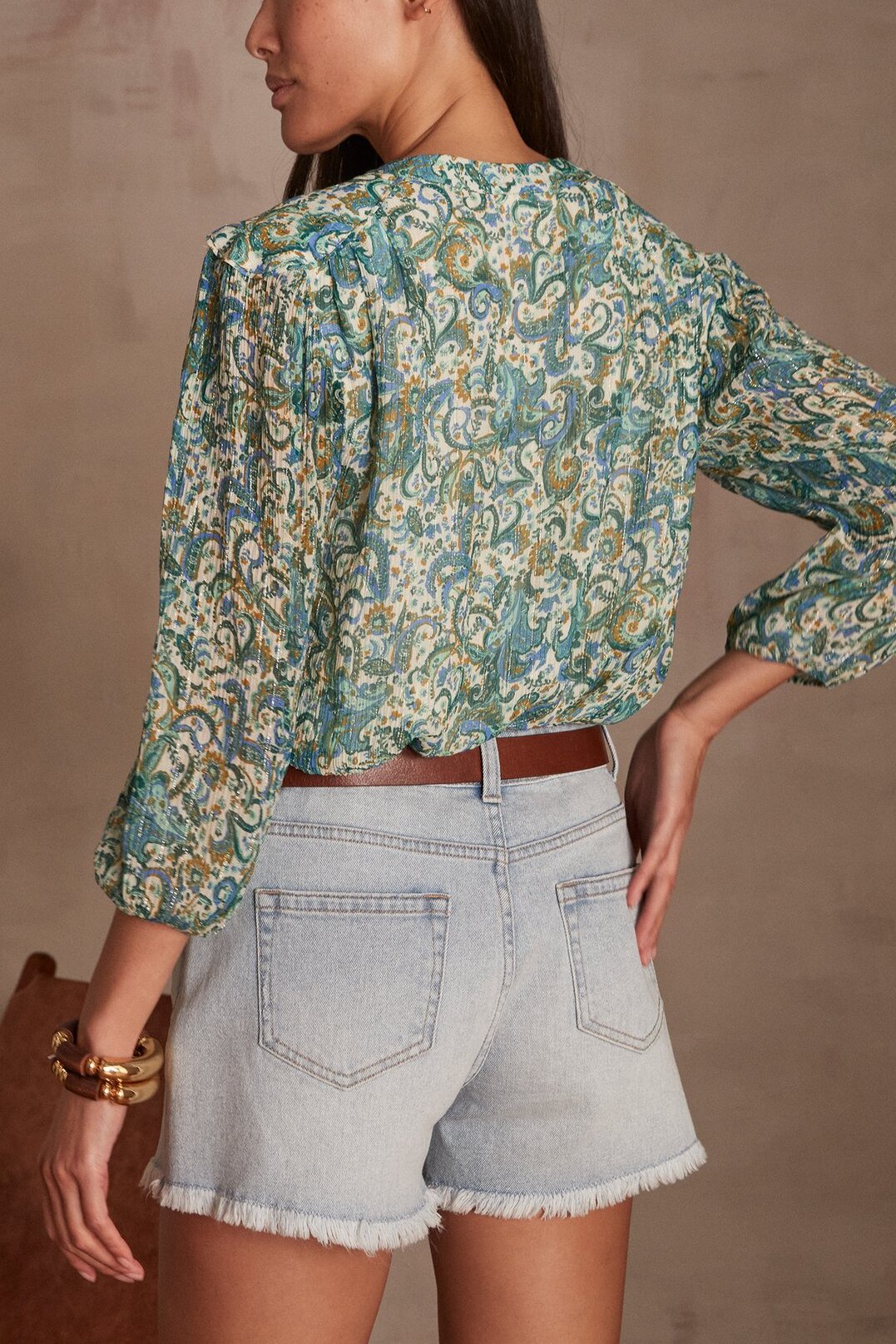 Blouse Brunette Faume - seconde main