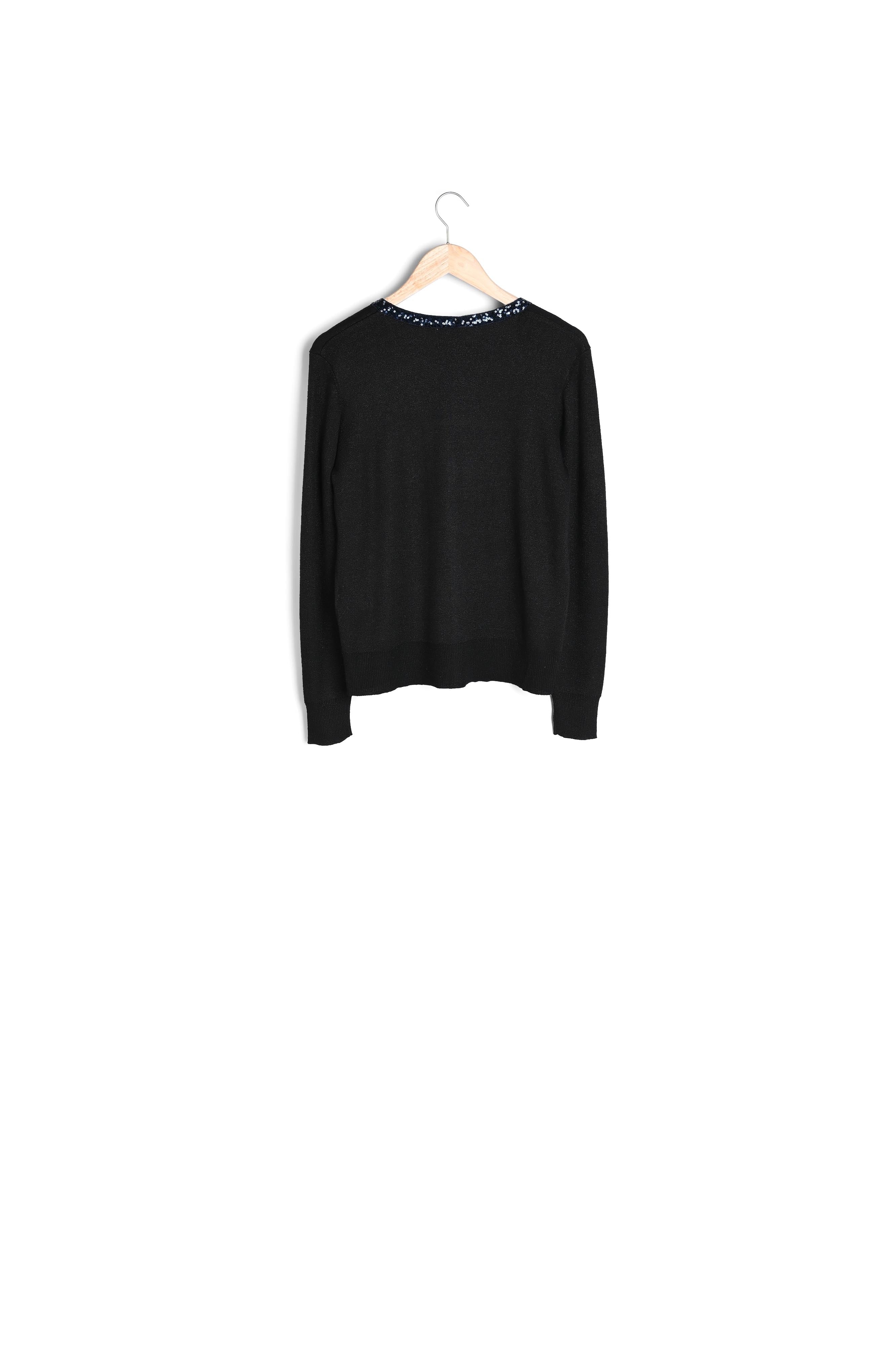 Gilet encolure paillettes Randy Faume - seconde main