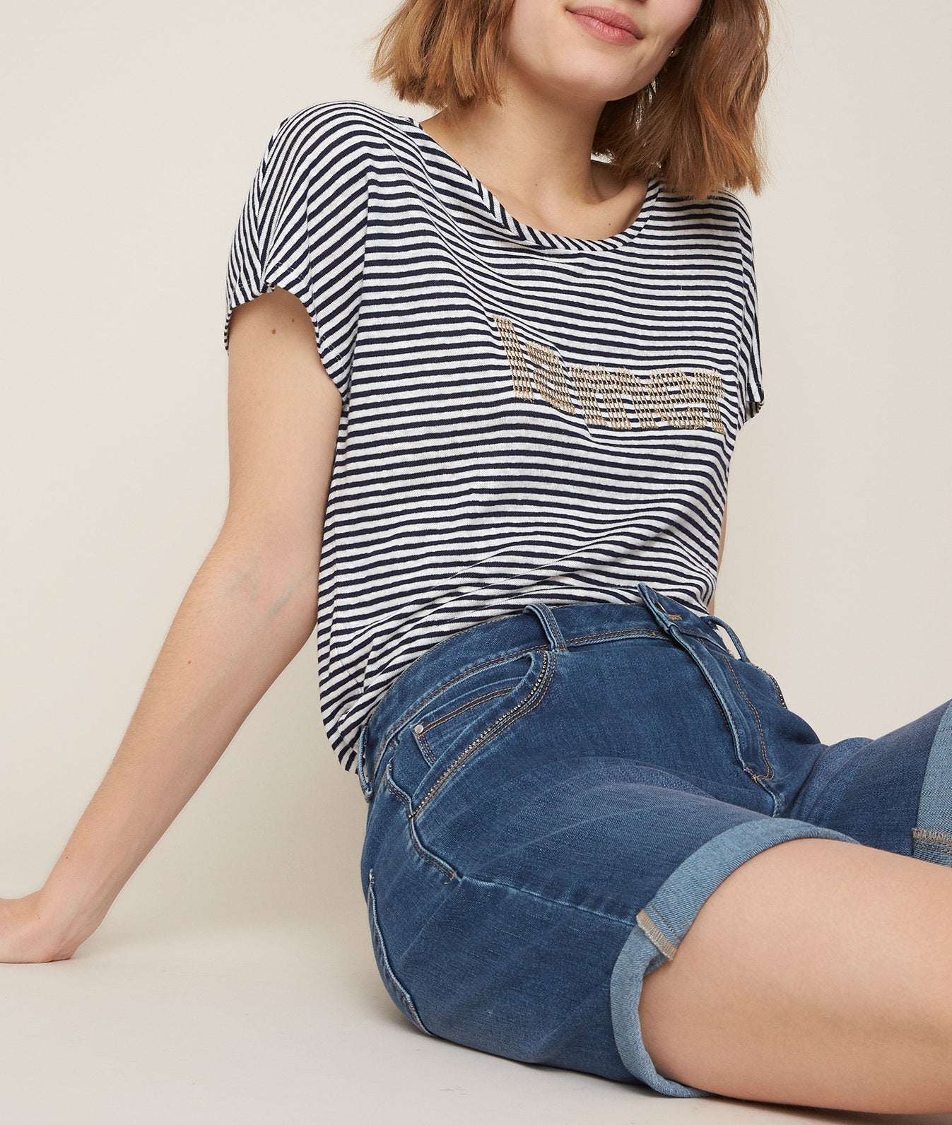 Short en jean Alba Faume - seconde main