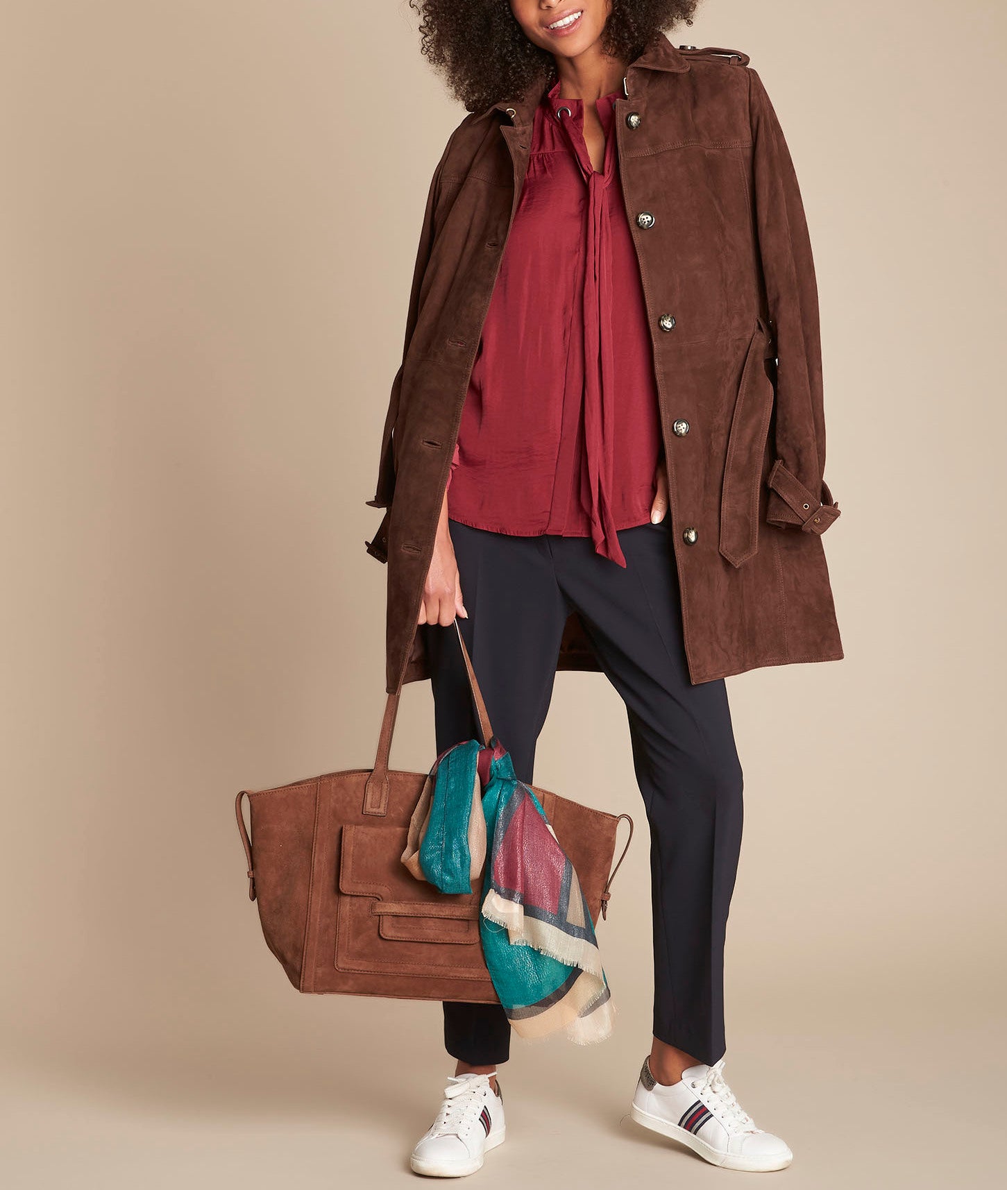 Blouse col lavallière merlot Maud Faume - seconde main