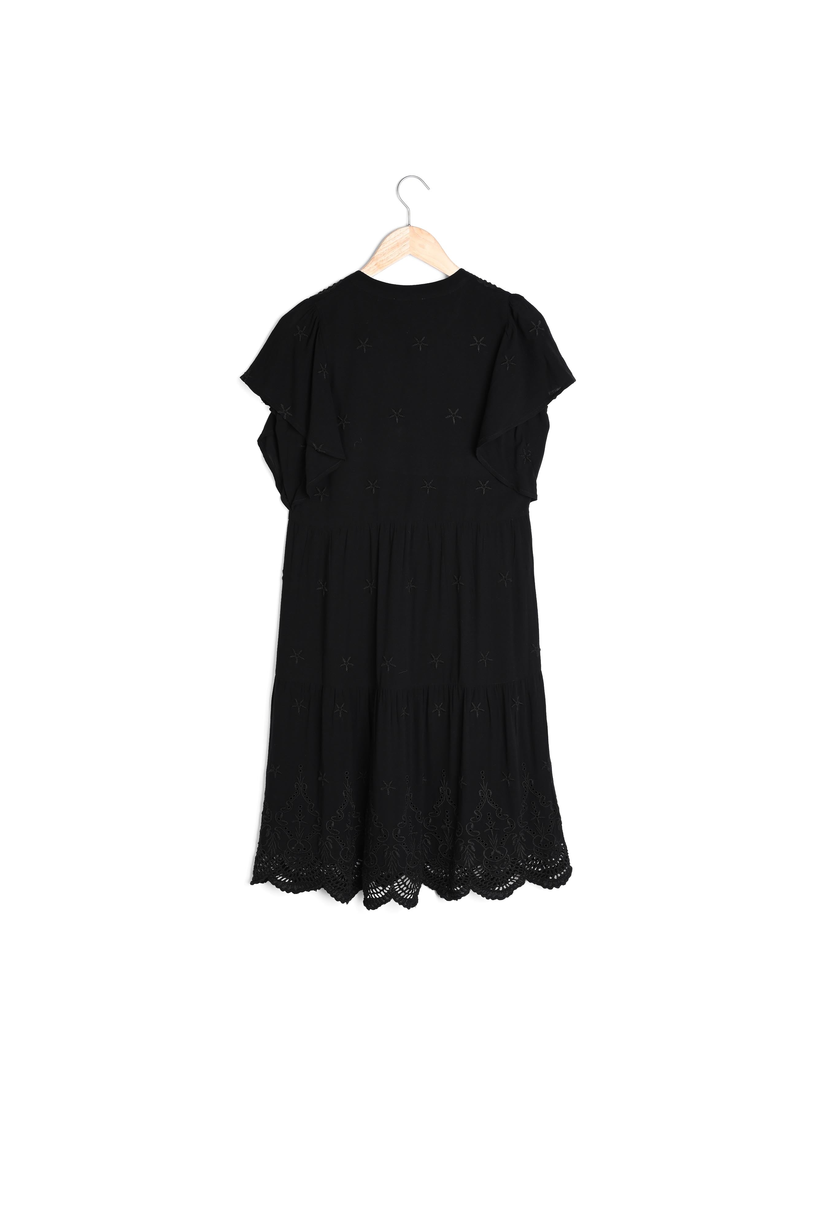 Robe brodée noire Loumea Faume - seconde main