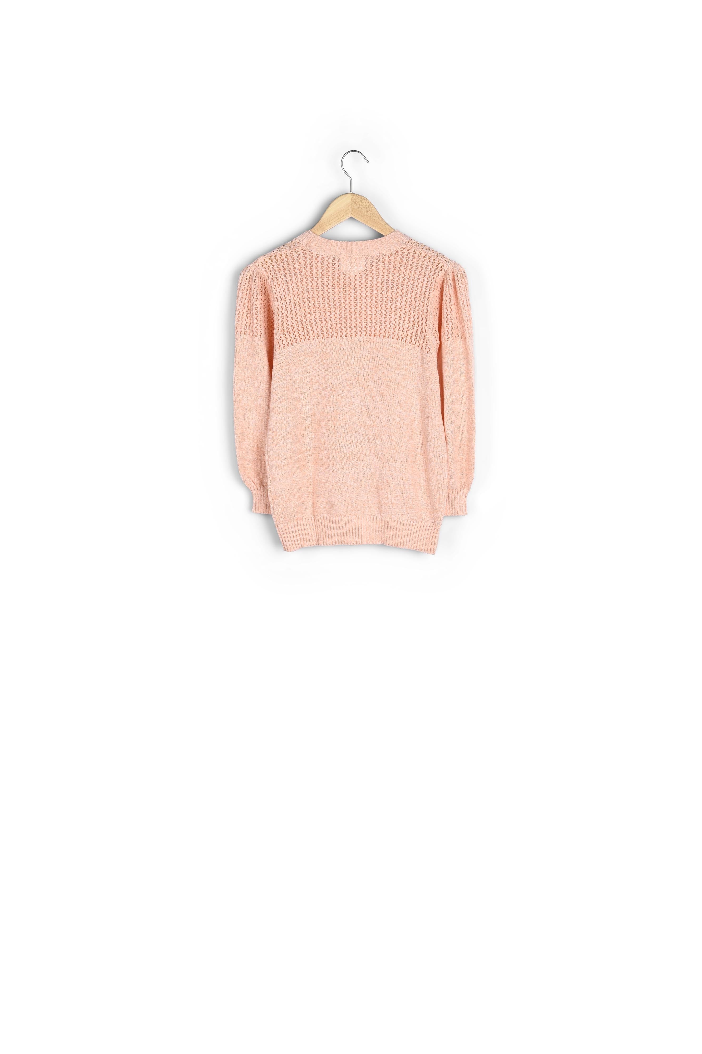 Pull en maille fines pêche Pretty Faume - seconde main