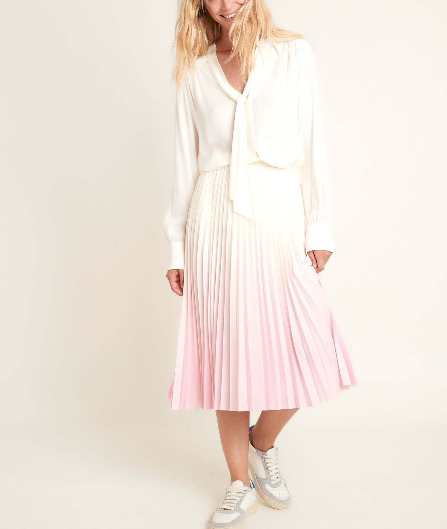 Jupe plissée dégradé Basile Faume - seconde main