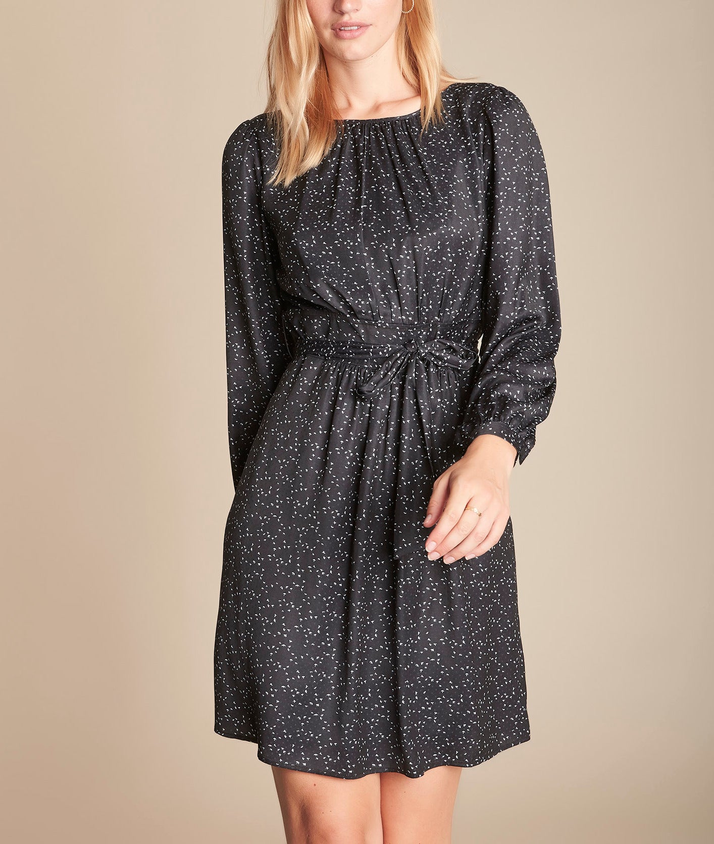 Robe imprimée ceinturée Imy Faume - seconde main