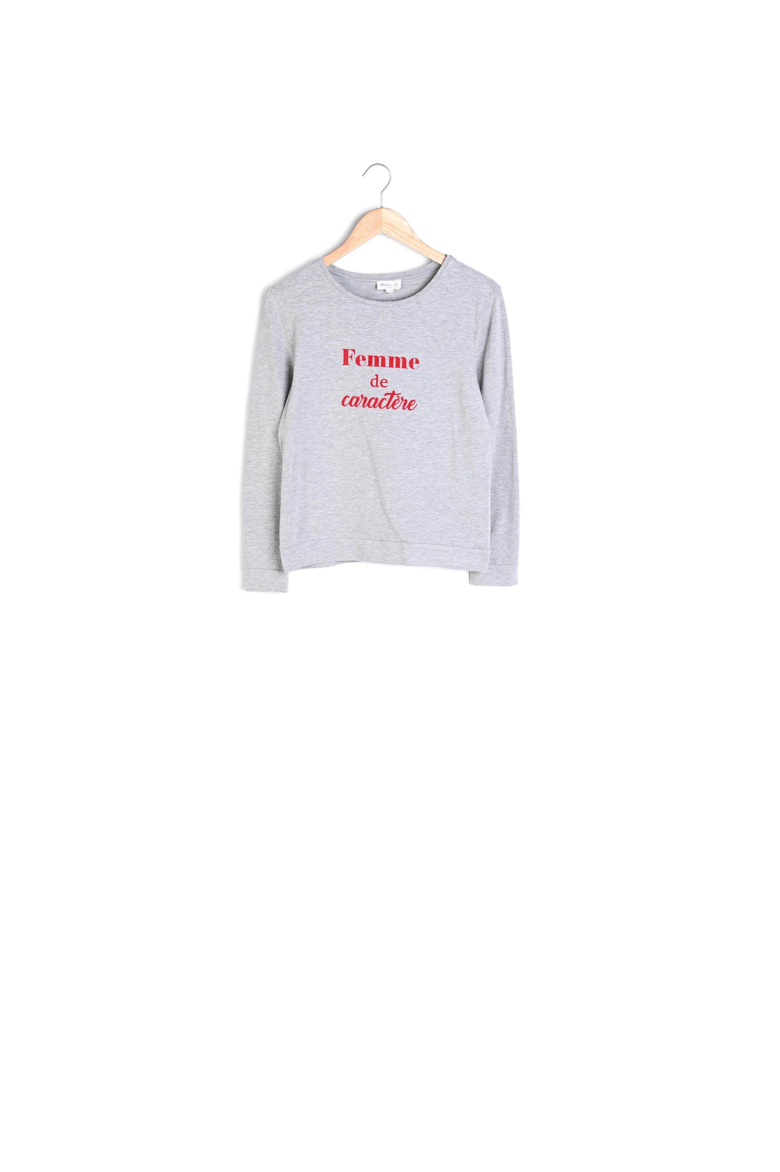 Sweat à message Chippie Faume - seconde main