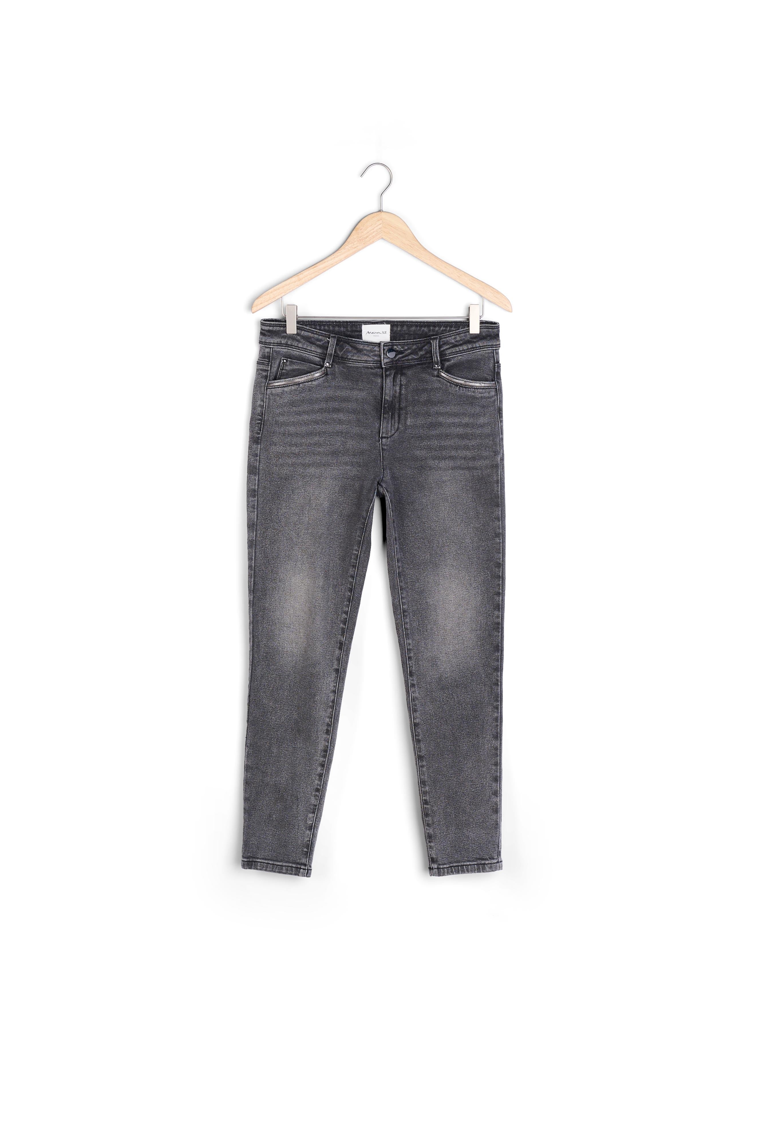 Jean slim en coton à détails brillants Nelly Faume - seconde main