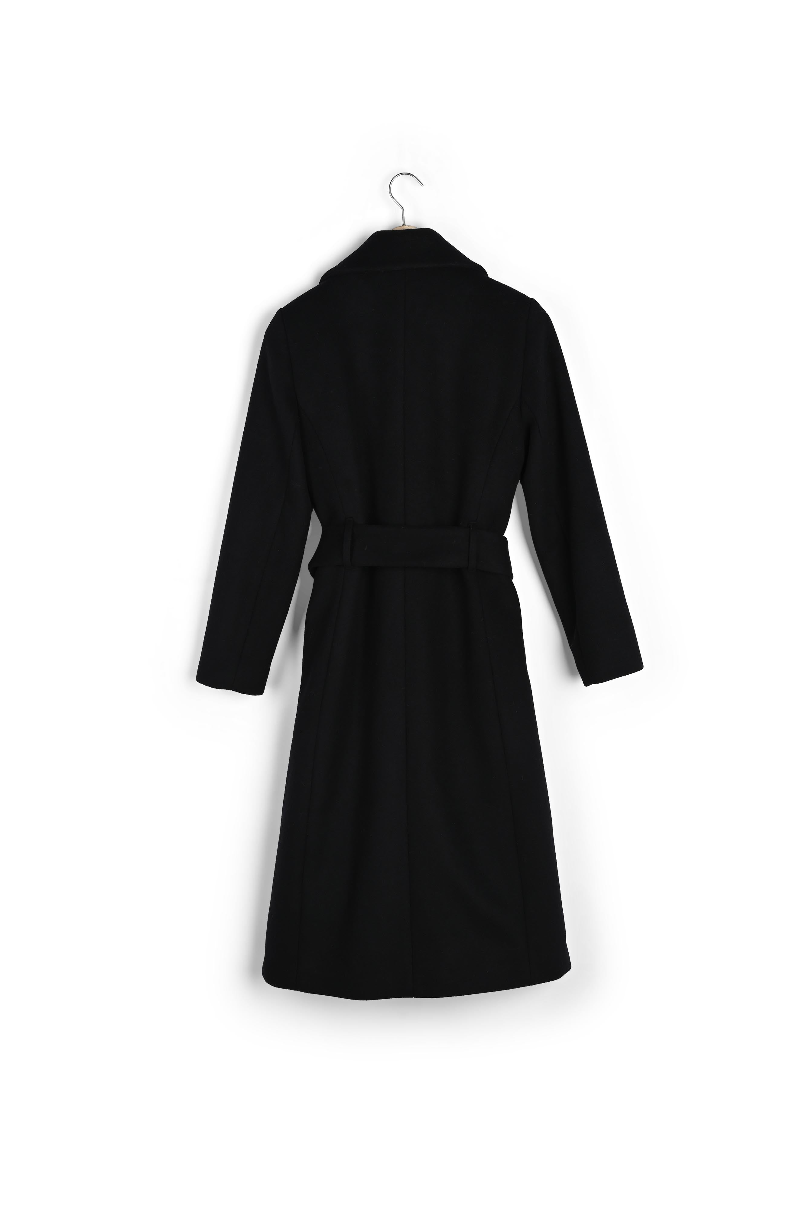 Manteau en laine mélangée avec ceinture Oda Faume - seconde main