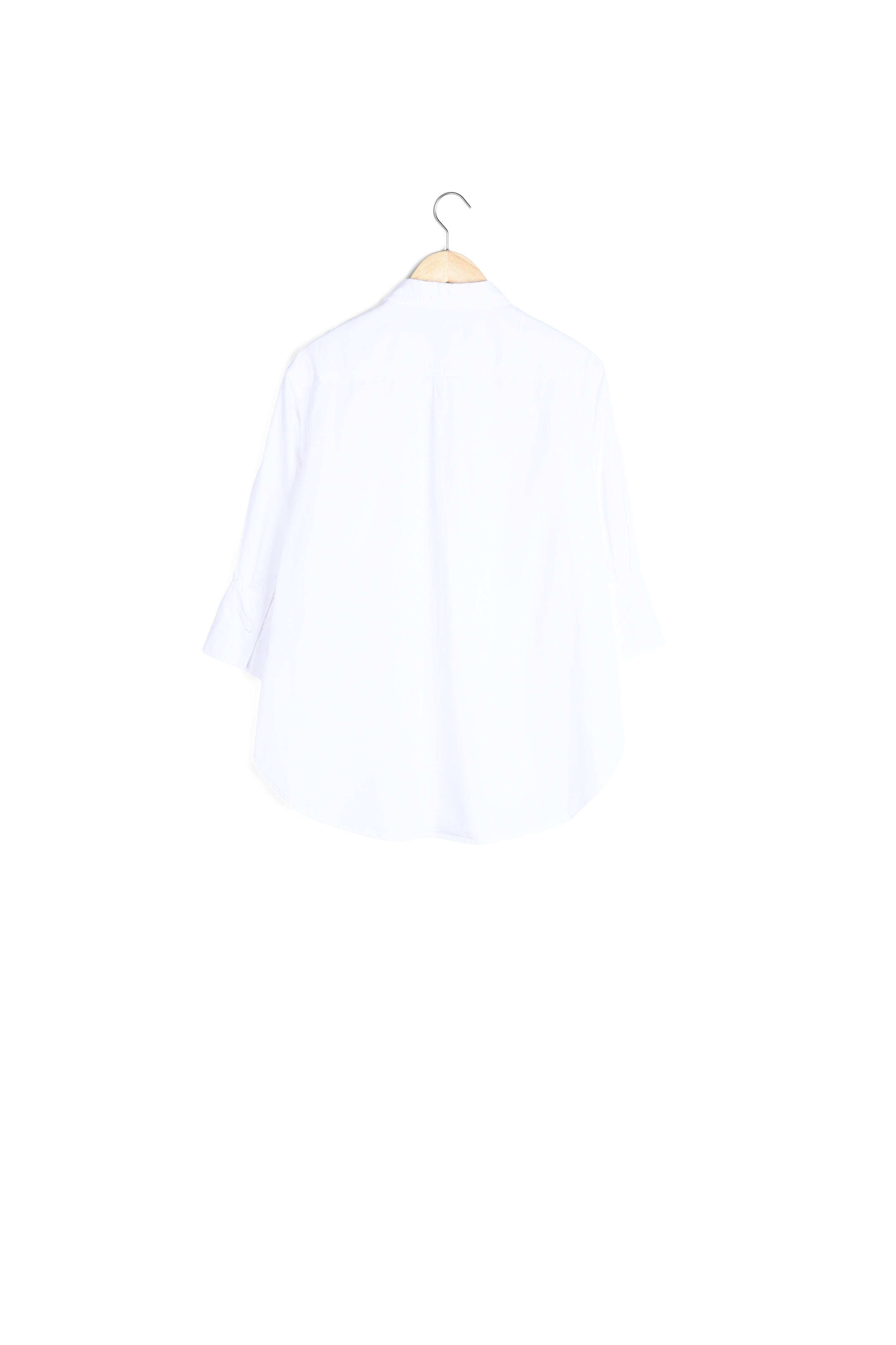 Chemise longue en coton bio blanche Adoline Faume - seconde main