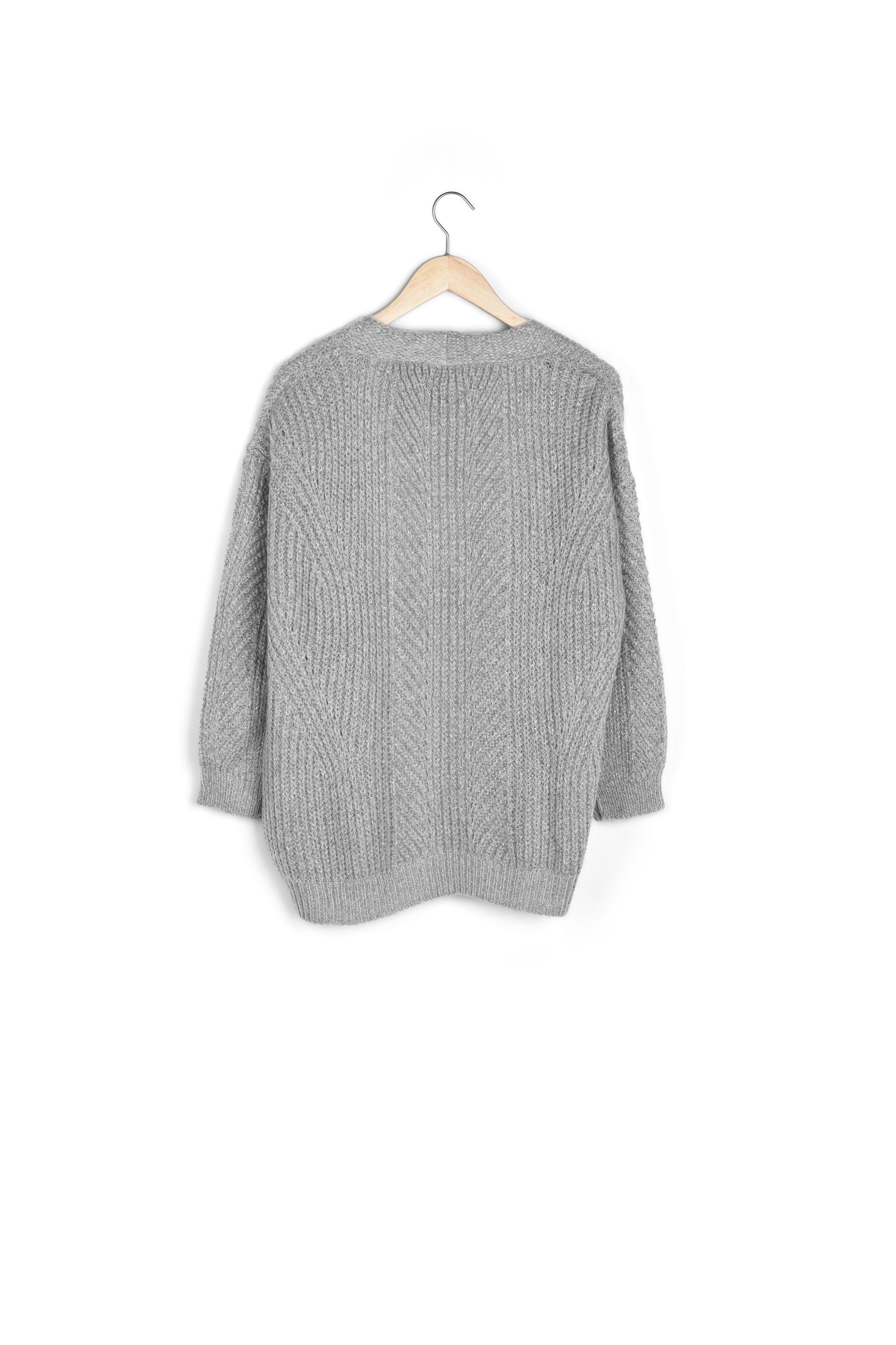 Gilet en mohair mélangé gris Rejane Faume - seconde main