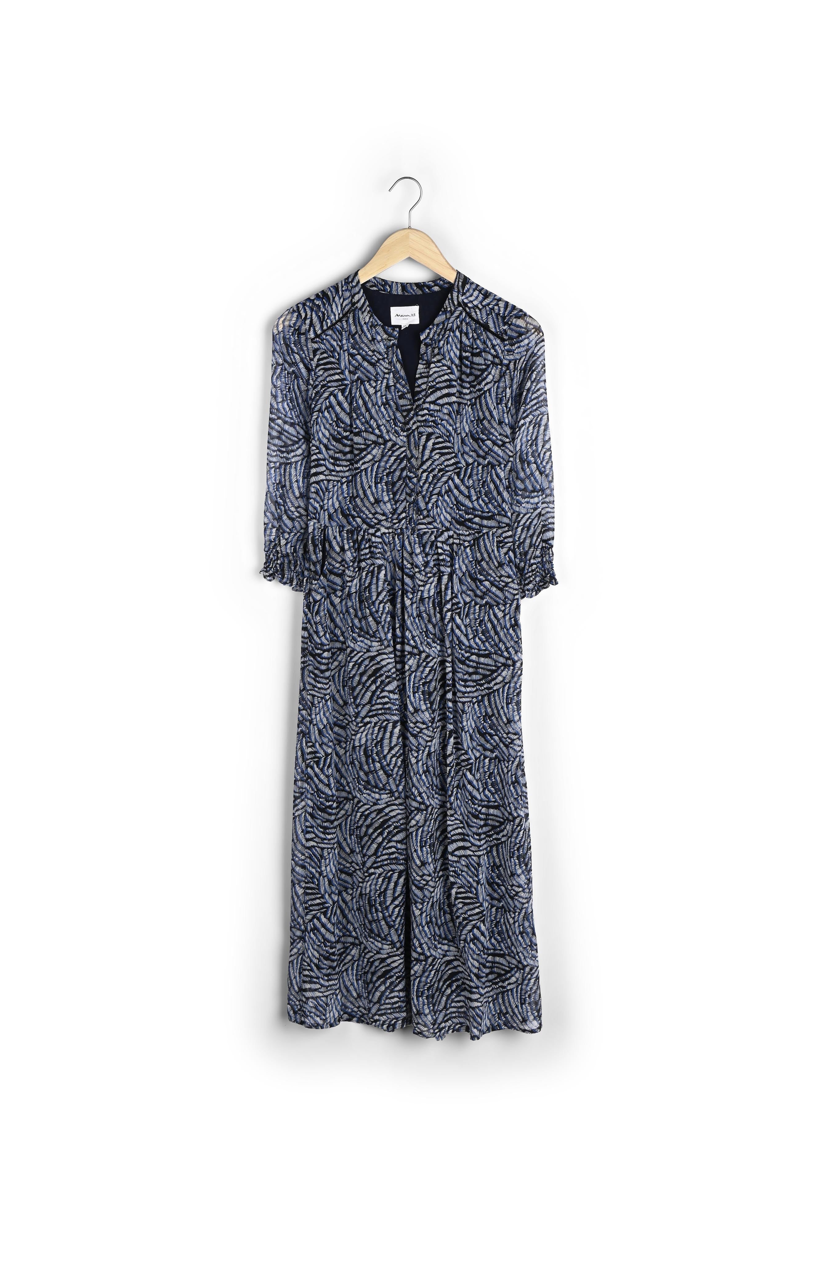 Robe longue imprimée Libra Faume - seconde main