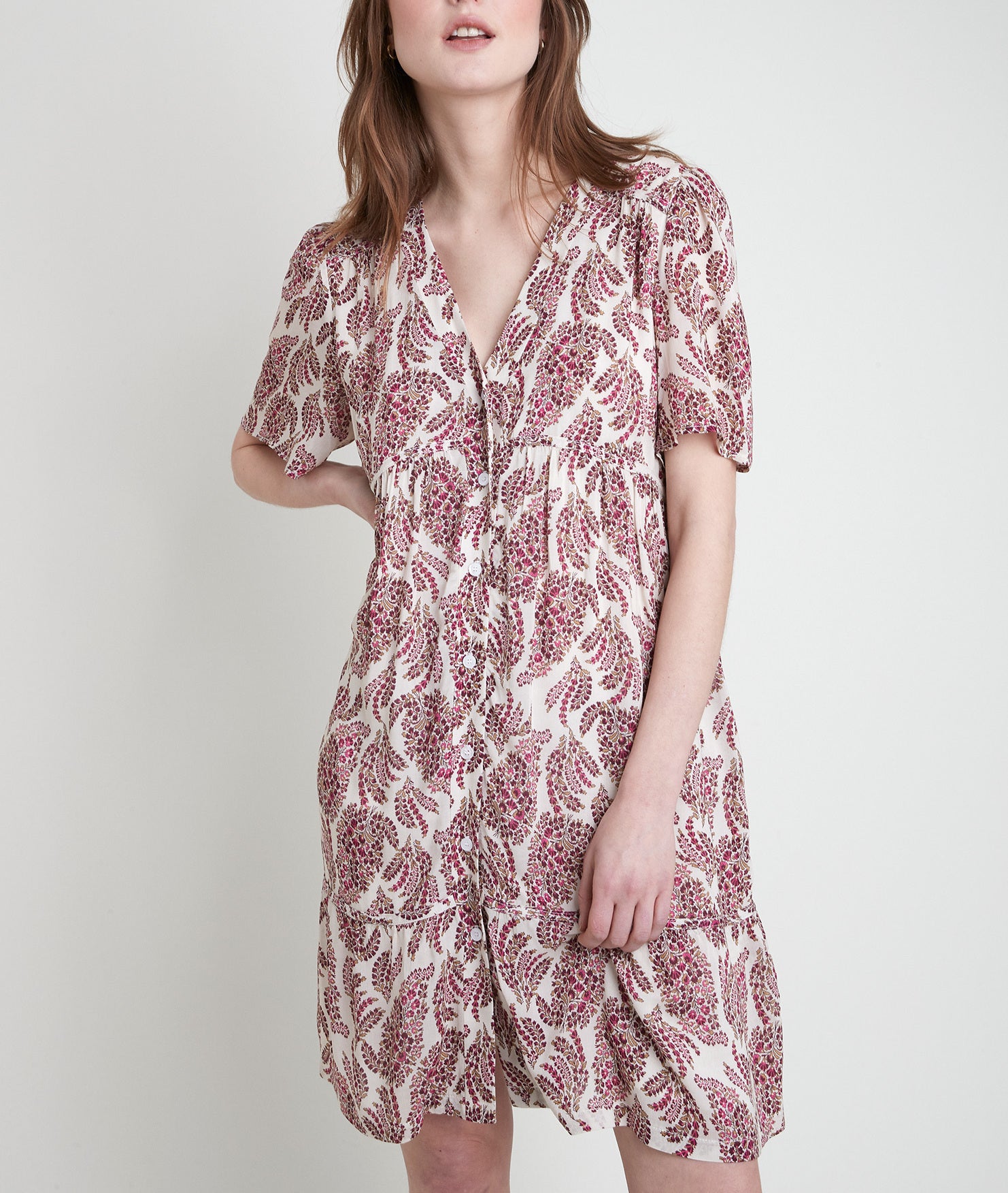 Robe boutonnée imprimée Lise Faume - seconde main