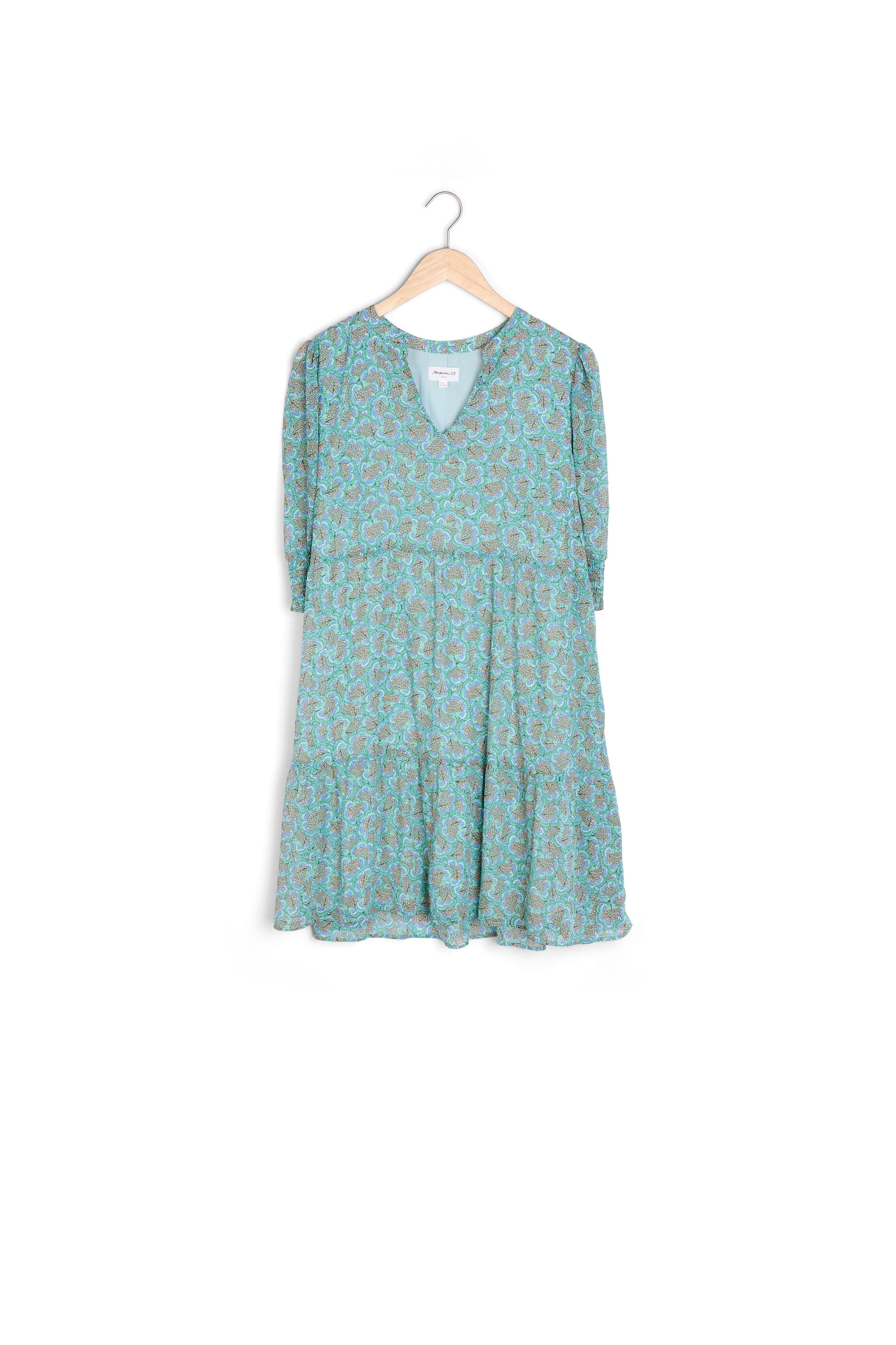 Robe courte imprimé aqua Nocela Faume - seconde main