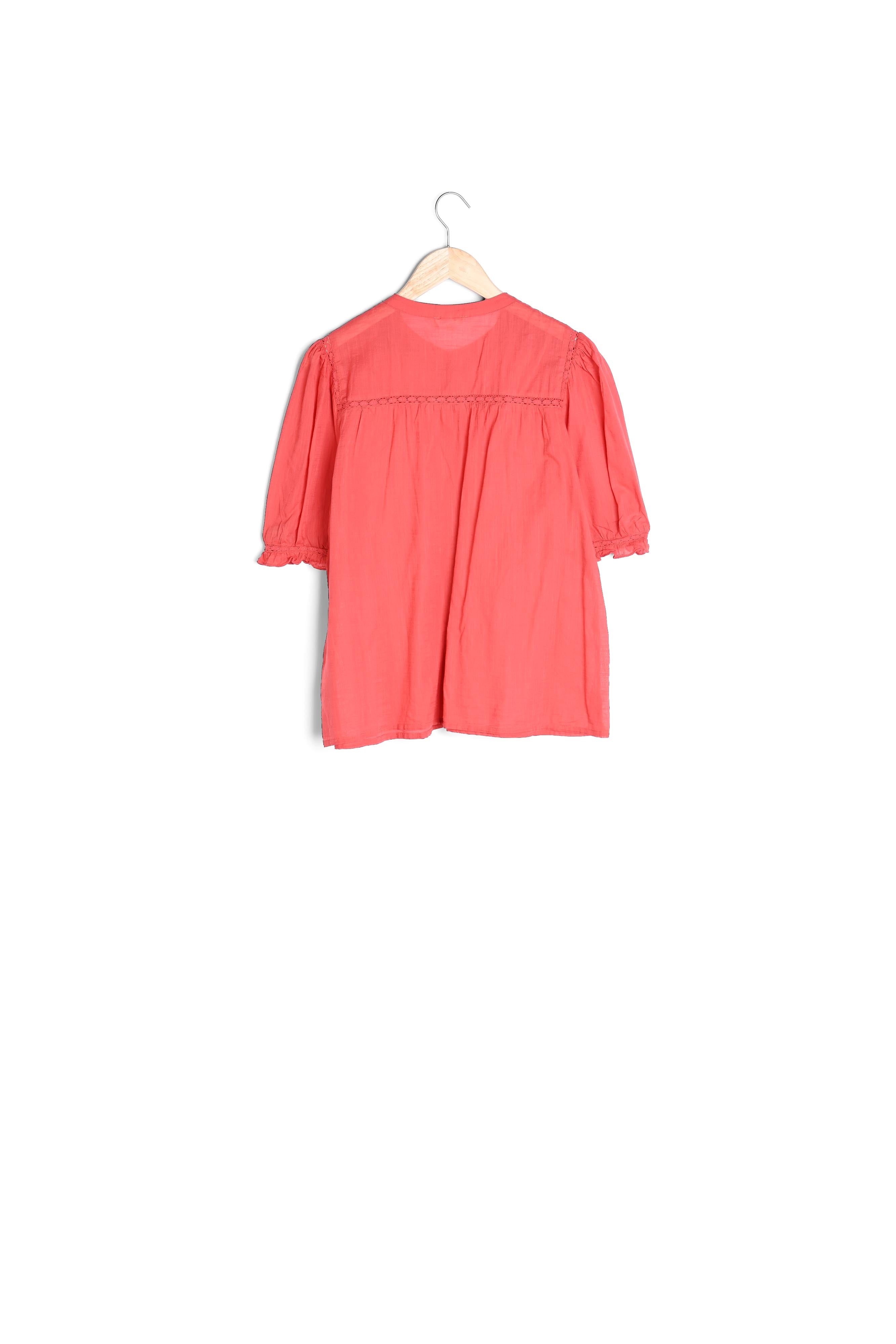 Blouse en coton goyave Tal Faume - seconde main