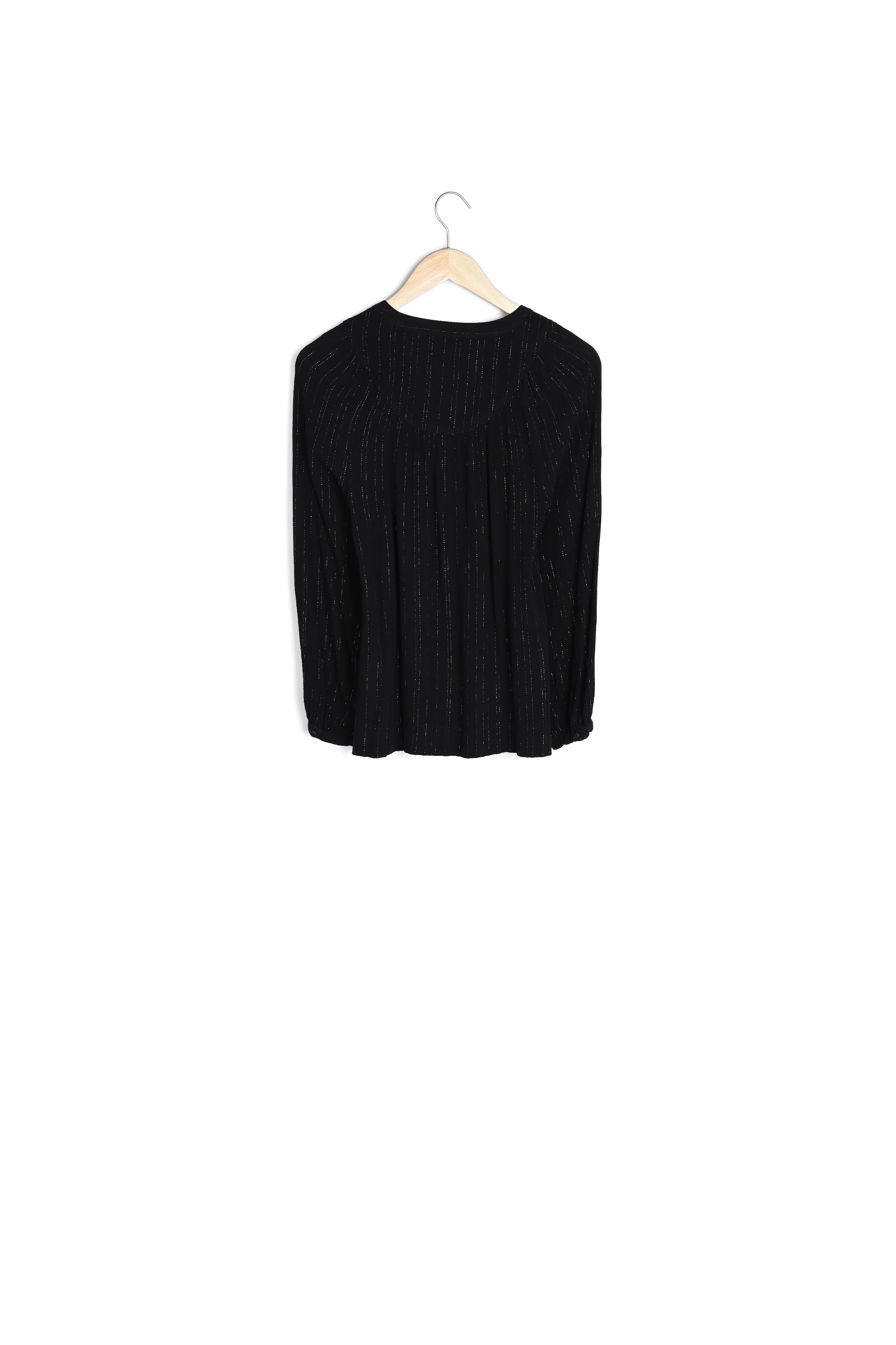 Blouse noire en lurex Timeo Faume - seconde main
