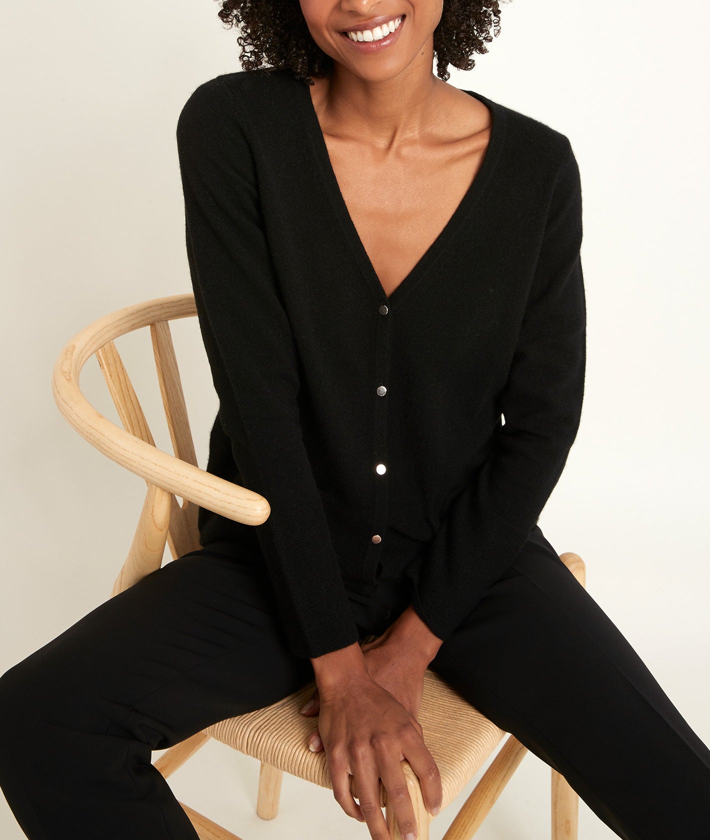 Gilet noir en cachemire Robin Faume - seconde main