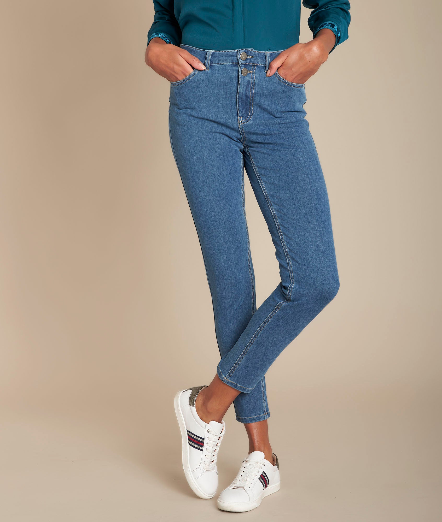 L'Audacieux skinny : jean stone Sibel Faume - seconde main