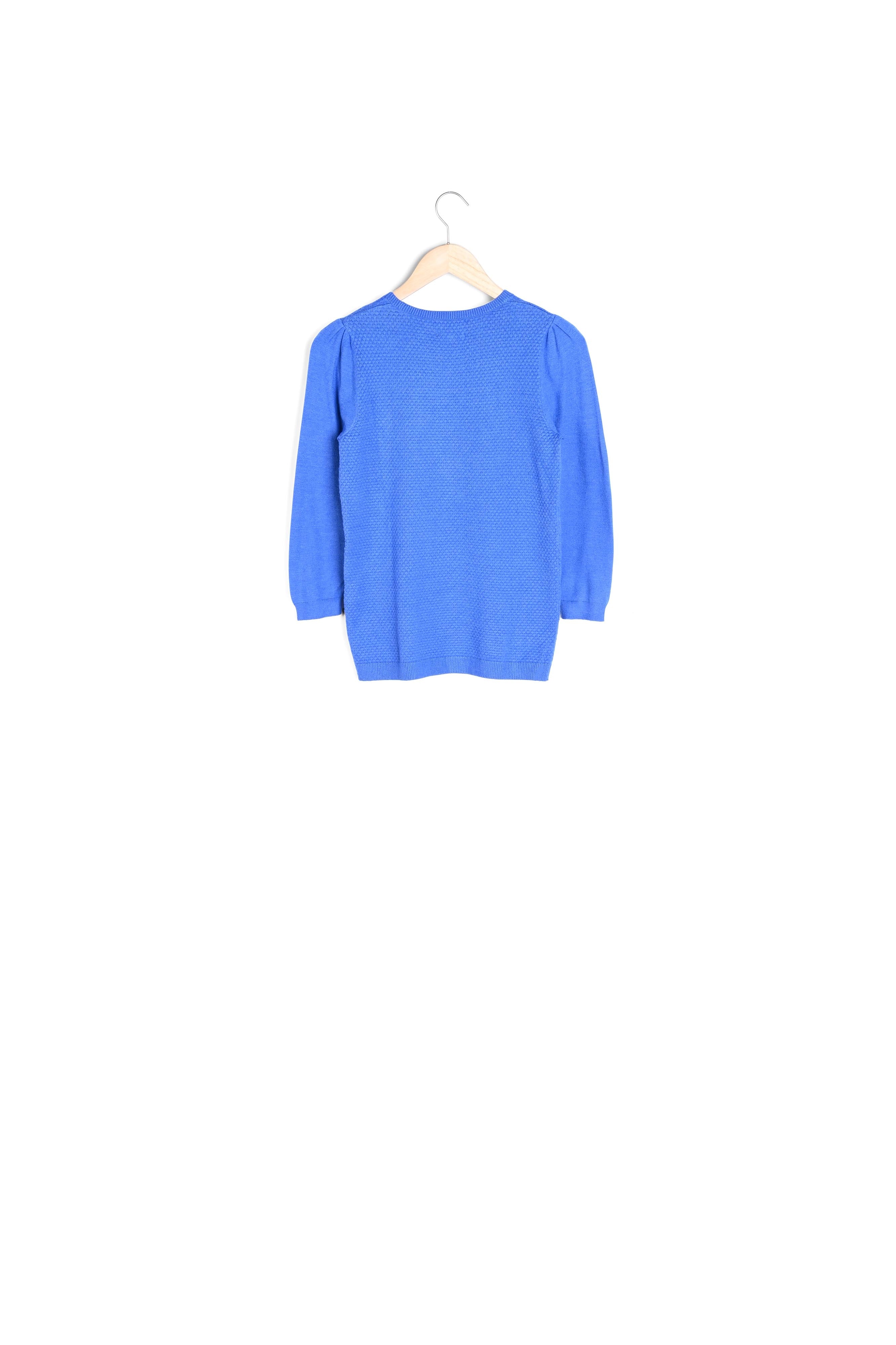 Pull bleu klein nid d'abeille Rimel Faume - seconde main