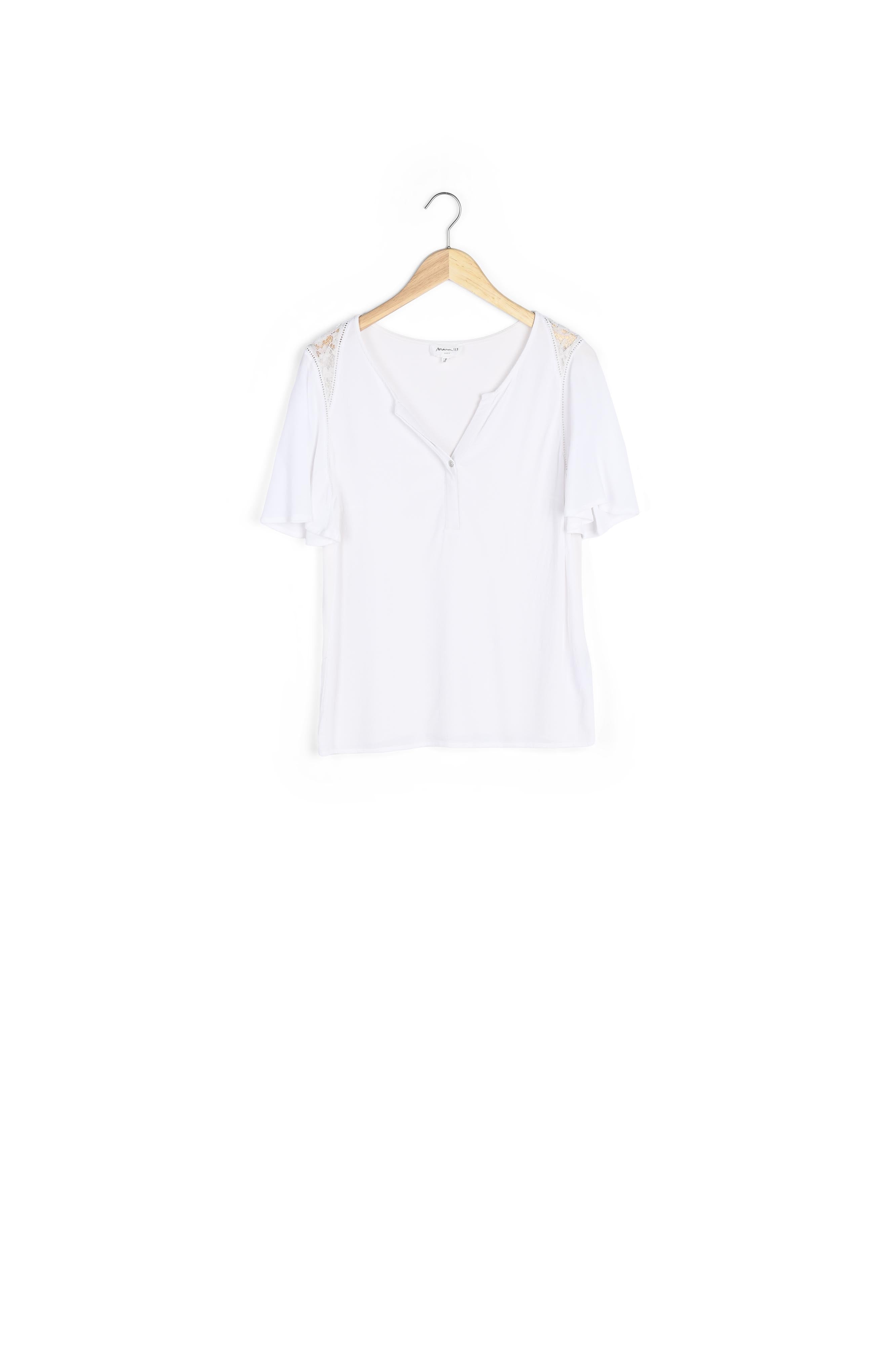 Top bimatière écru Donna Faume - seconde main