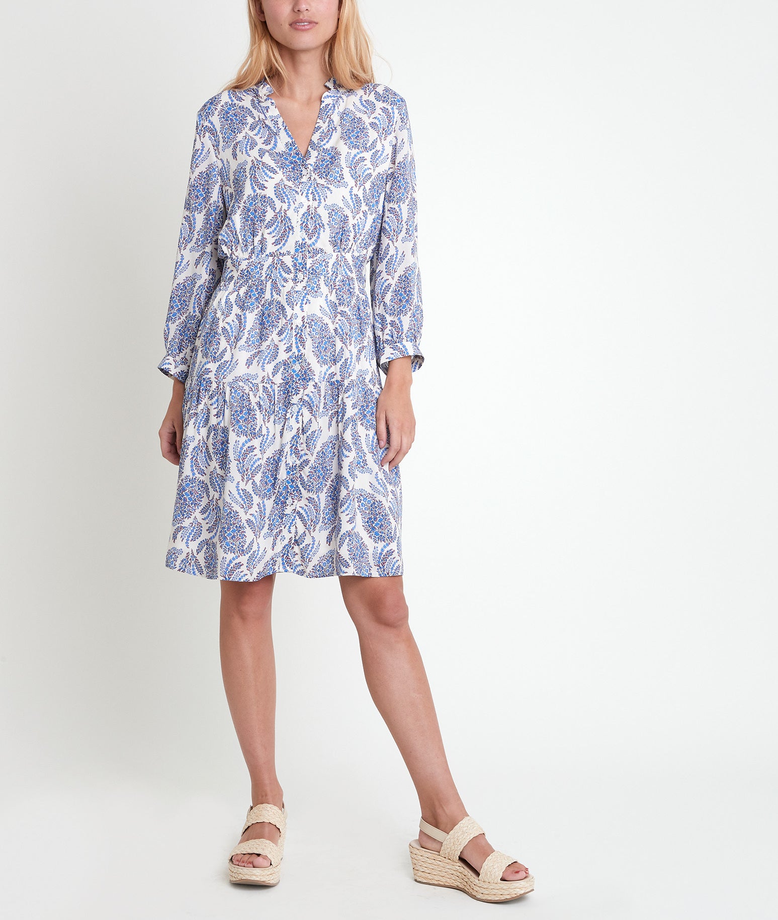 Robe myosotis imprimée Lovely Faume - seconde main