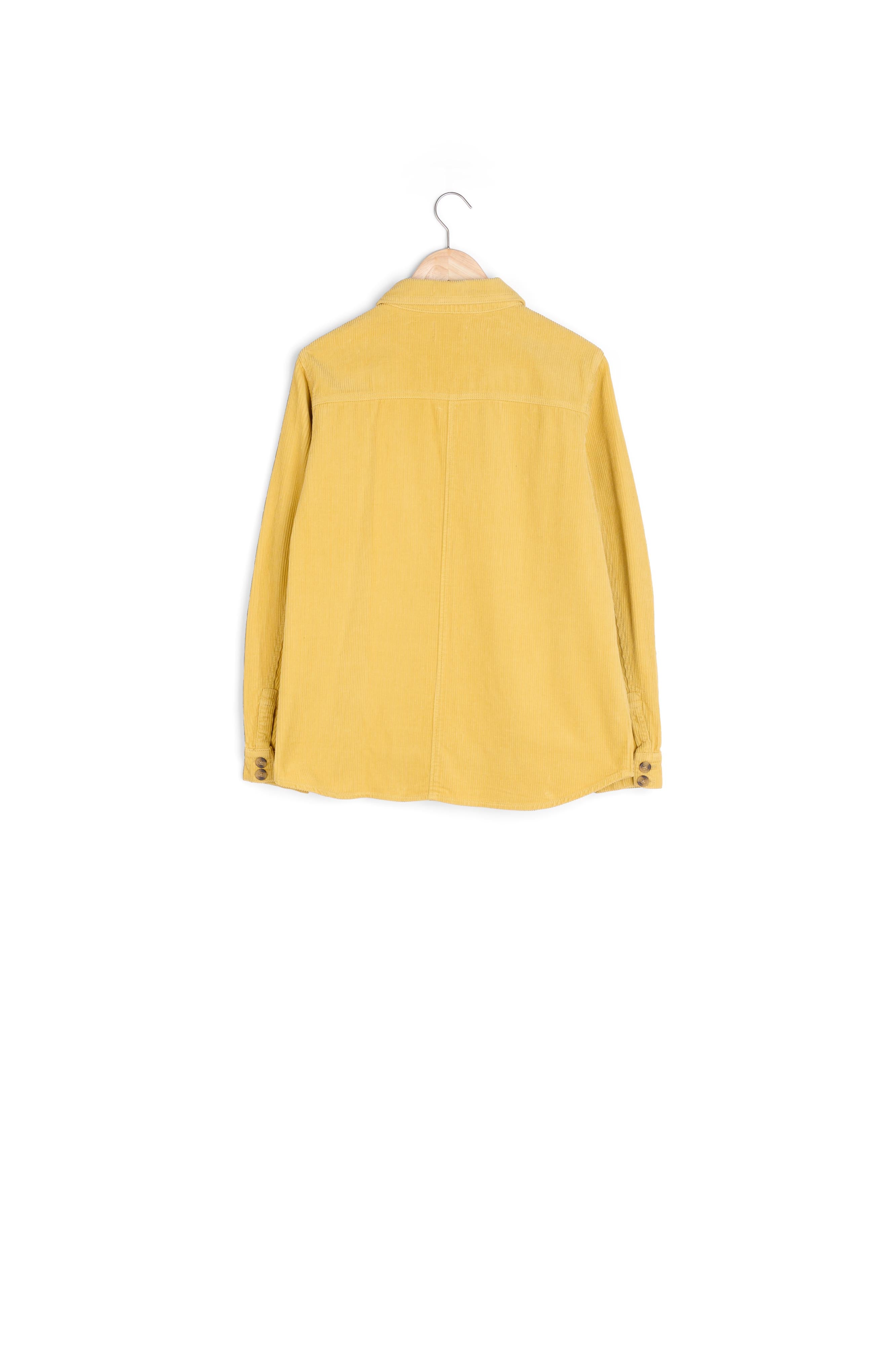 Surchemise en velours côtelé jaune Axelle Faume - seconde main