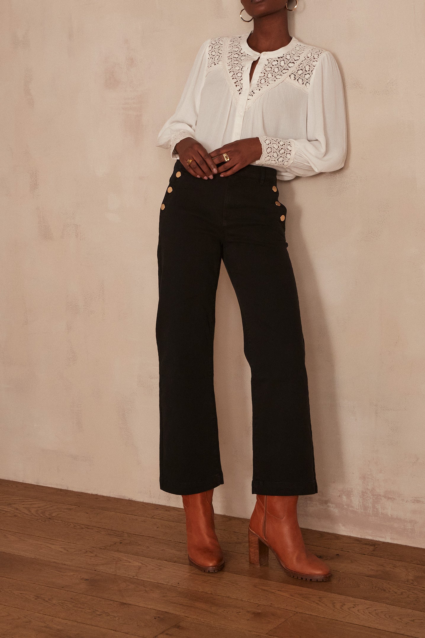 Jean large MOSS Faume - seconde main