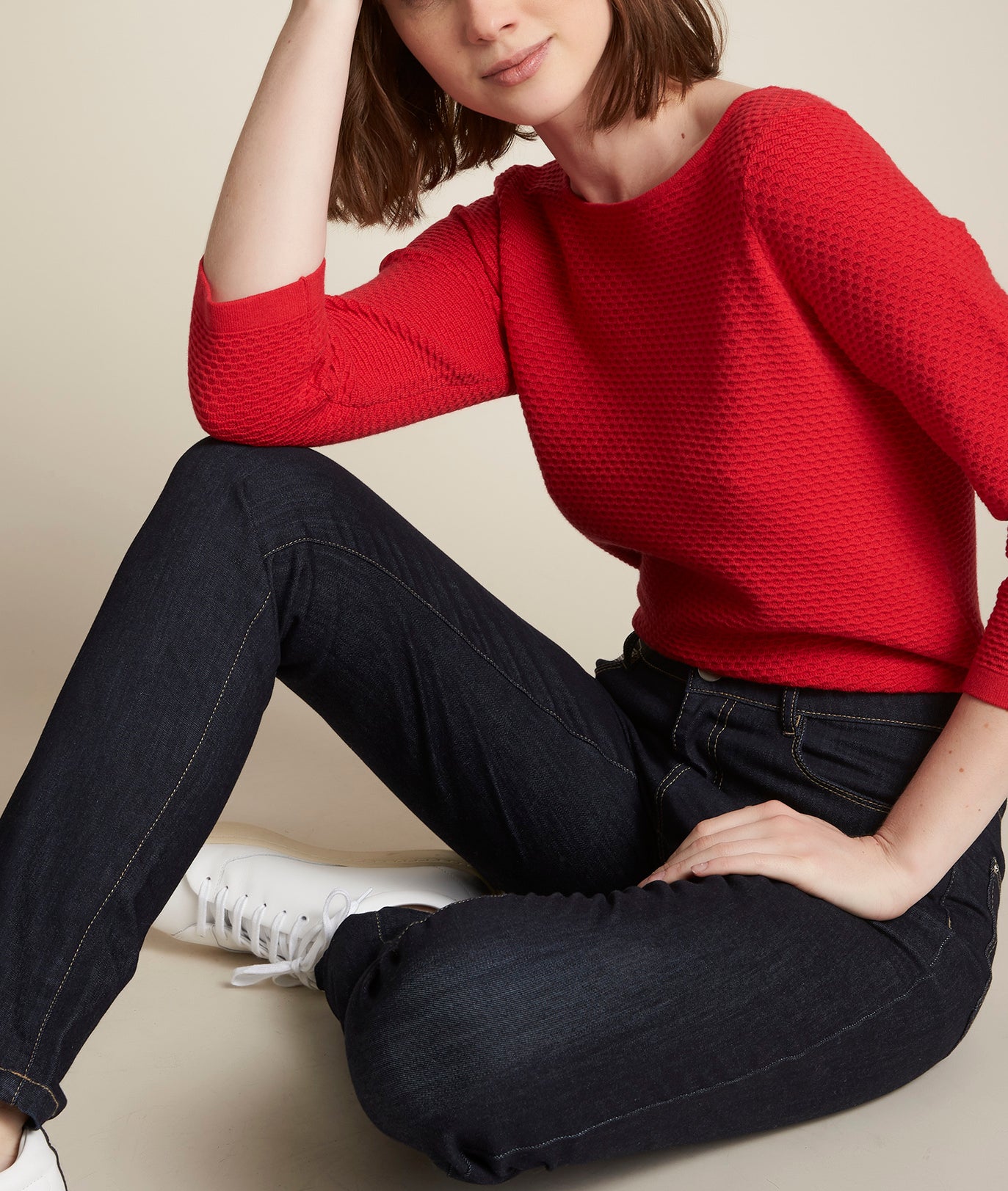 Pull grenadine col bateau Delta Faume - seconde main