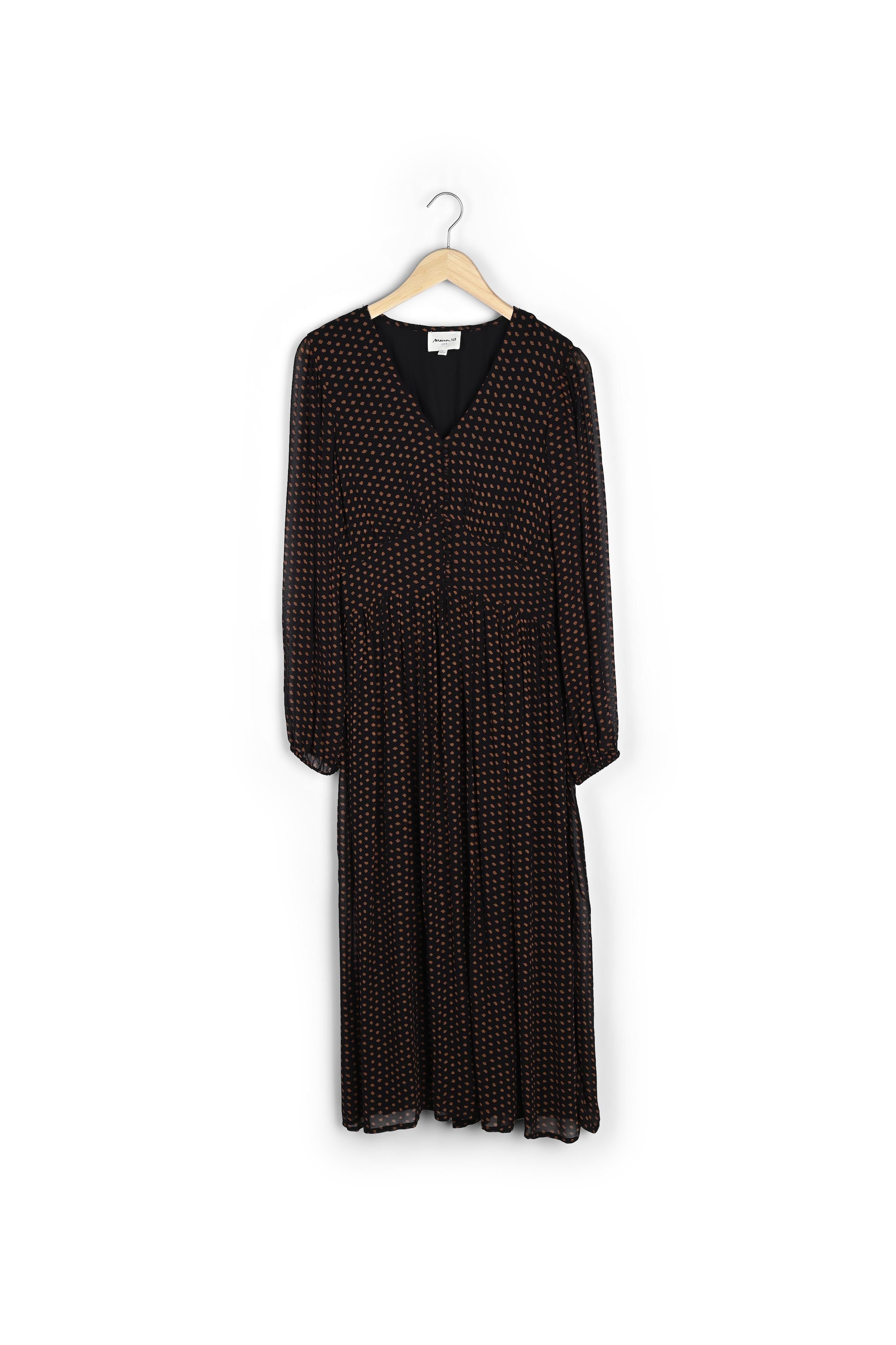 Robe longue imprimé marine Halpha Faume - seconde main