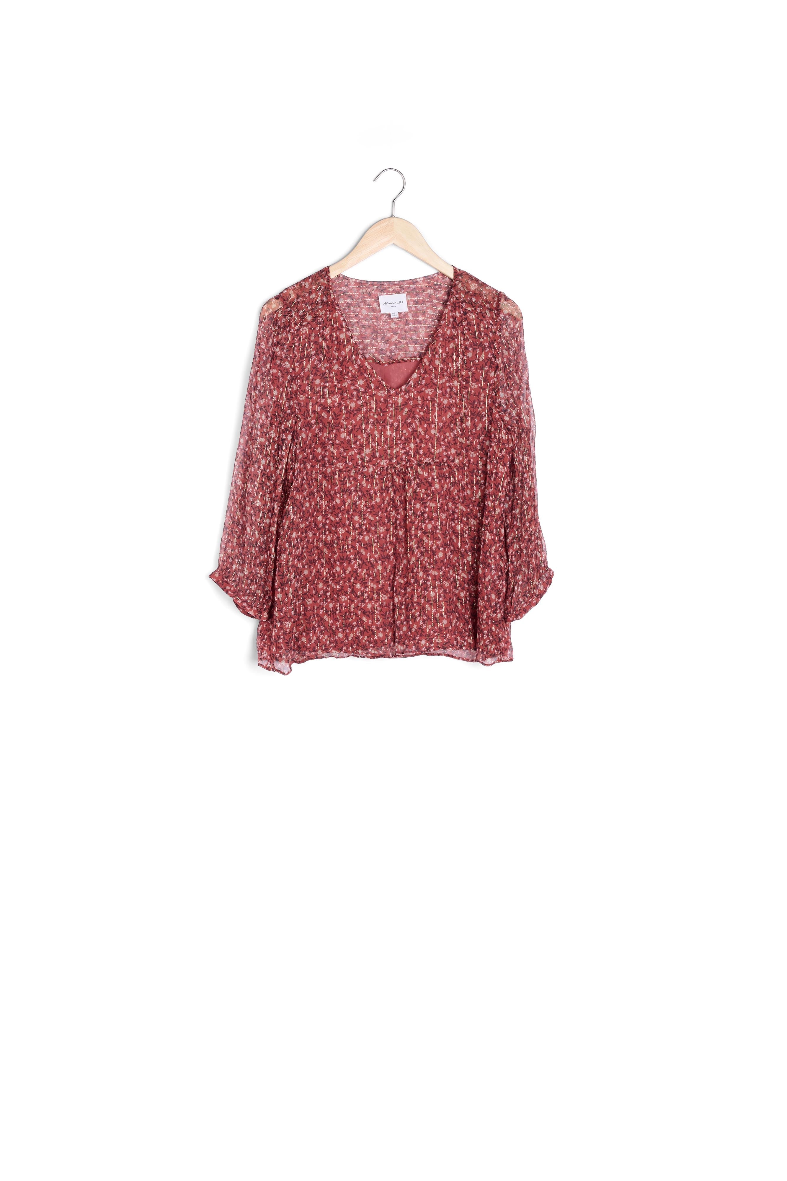 Blouse imprimée en soie Elissandre Faume - seconde main