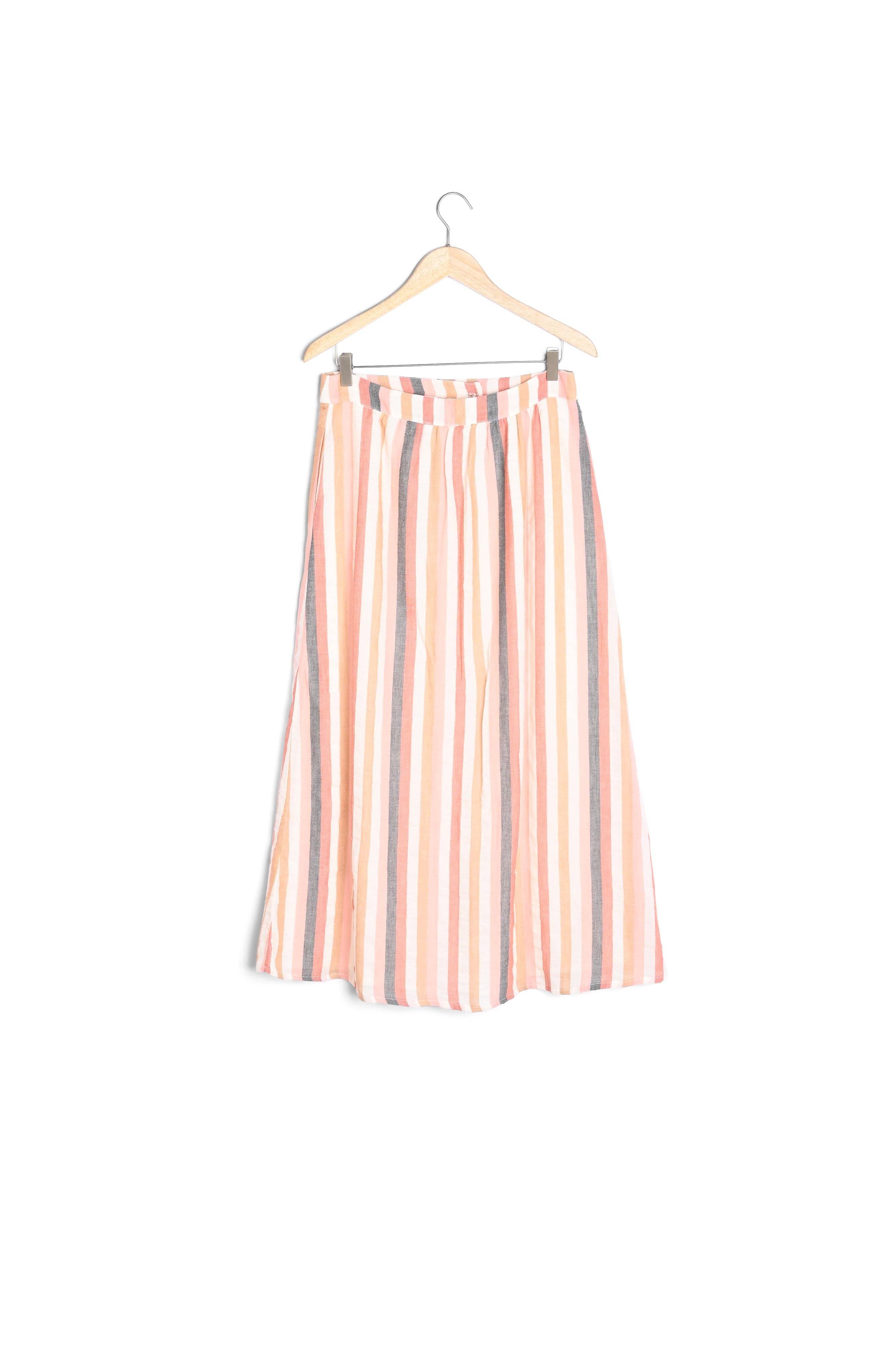 Jupe rayée boutonnée Genny Faume - seconde main