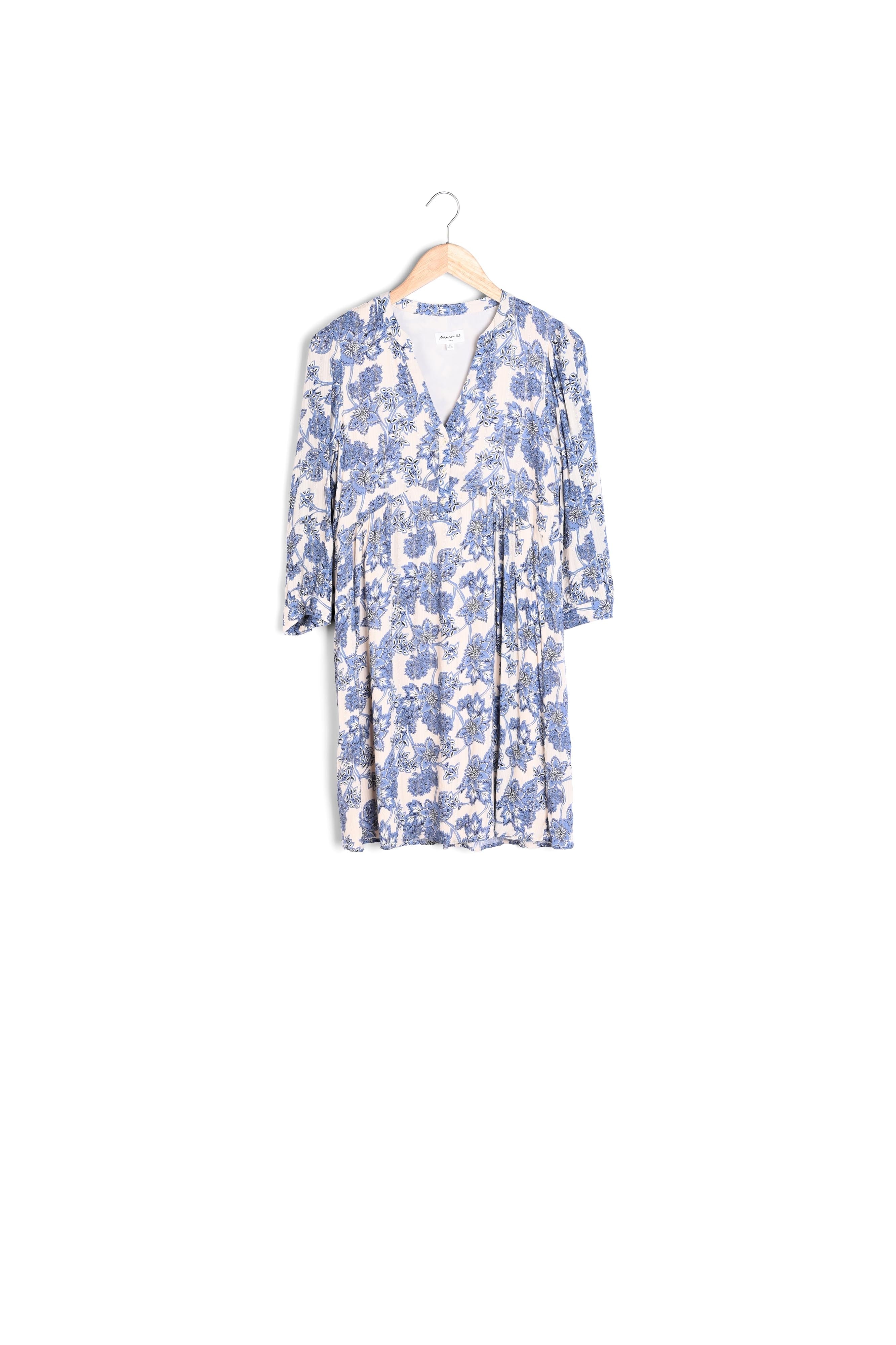 Robe courte imprimée bleu ciel Calypso Faume - seconde main