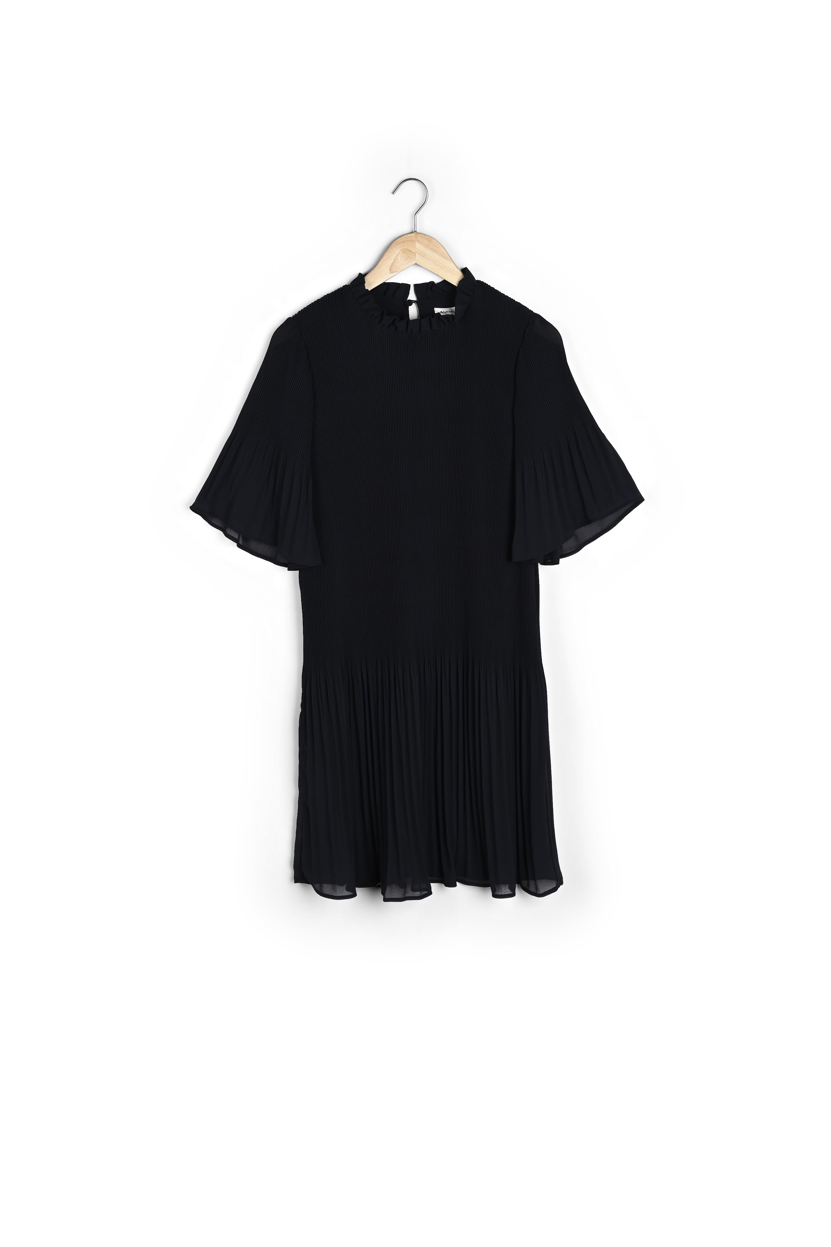 Robe courte plissée marine Oiseau Faume - seconde main