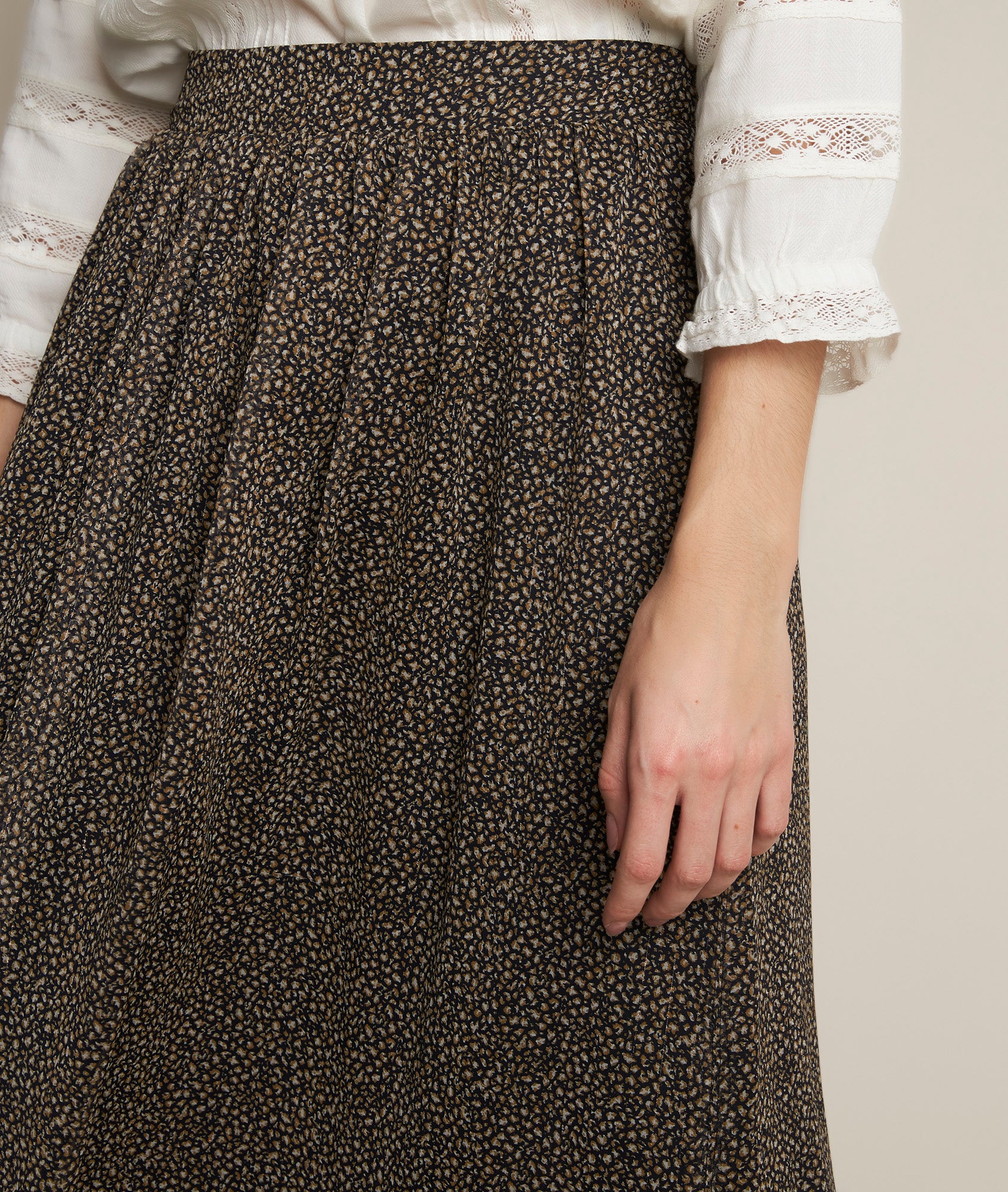 Jupe longue imprimé peau de bête Belle Faume - seconde main