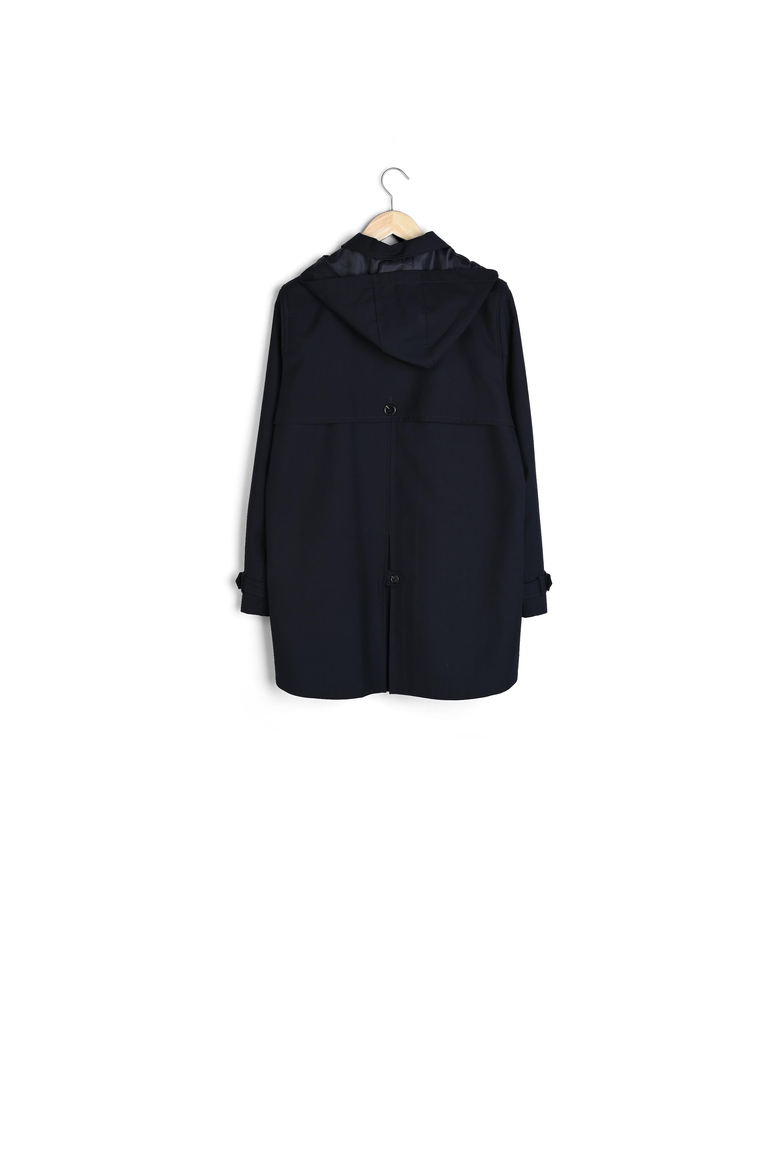 Trench à capuche marine KATE Faume - seconde main