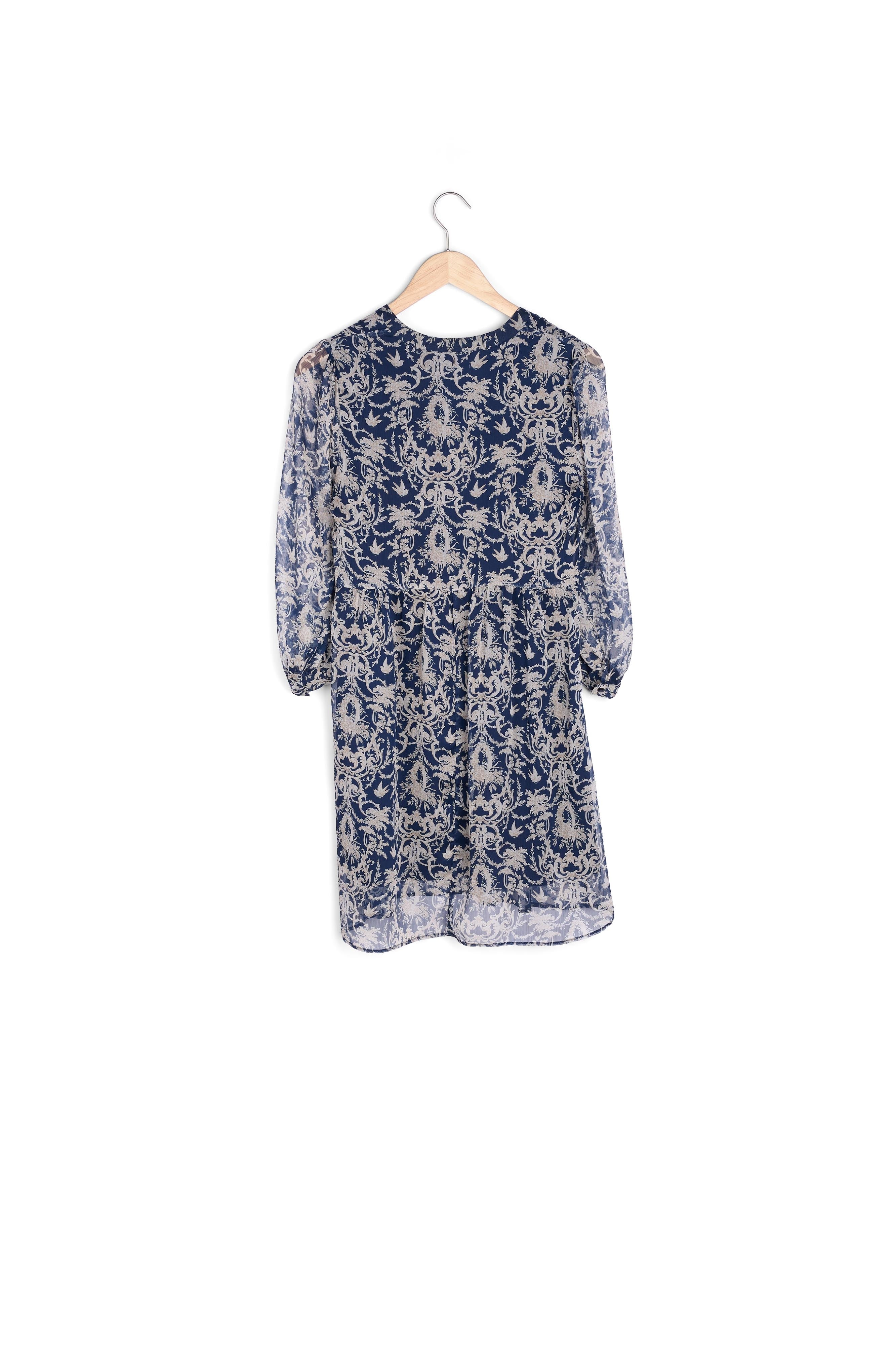 Robe marine imprimée Calypso Faume - seconde main