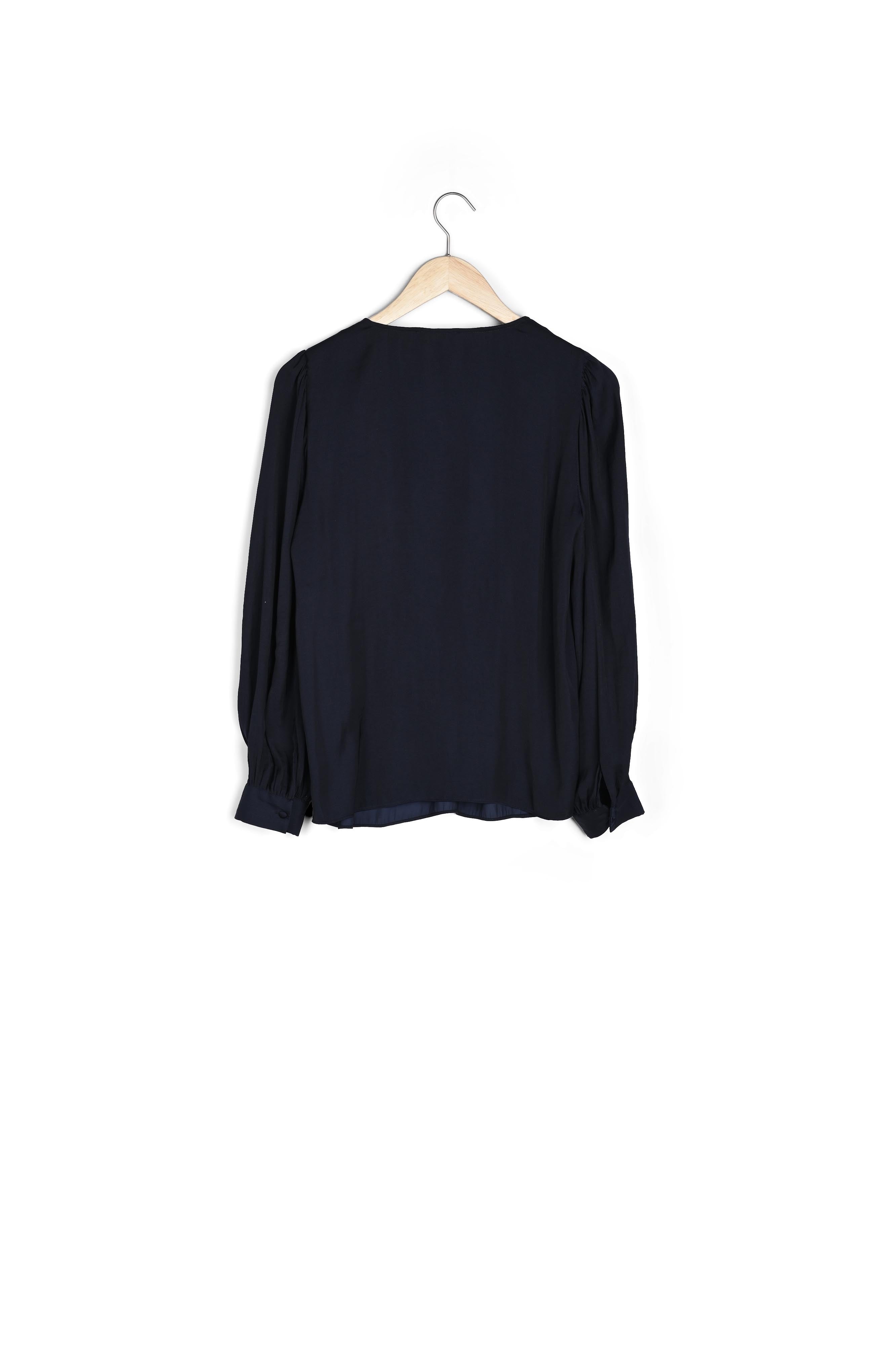 Blouse vaporeuse marine Elvera Faume - seconde main
