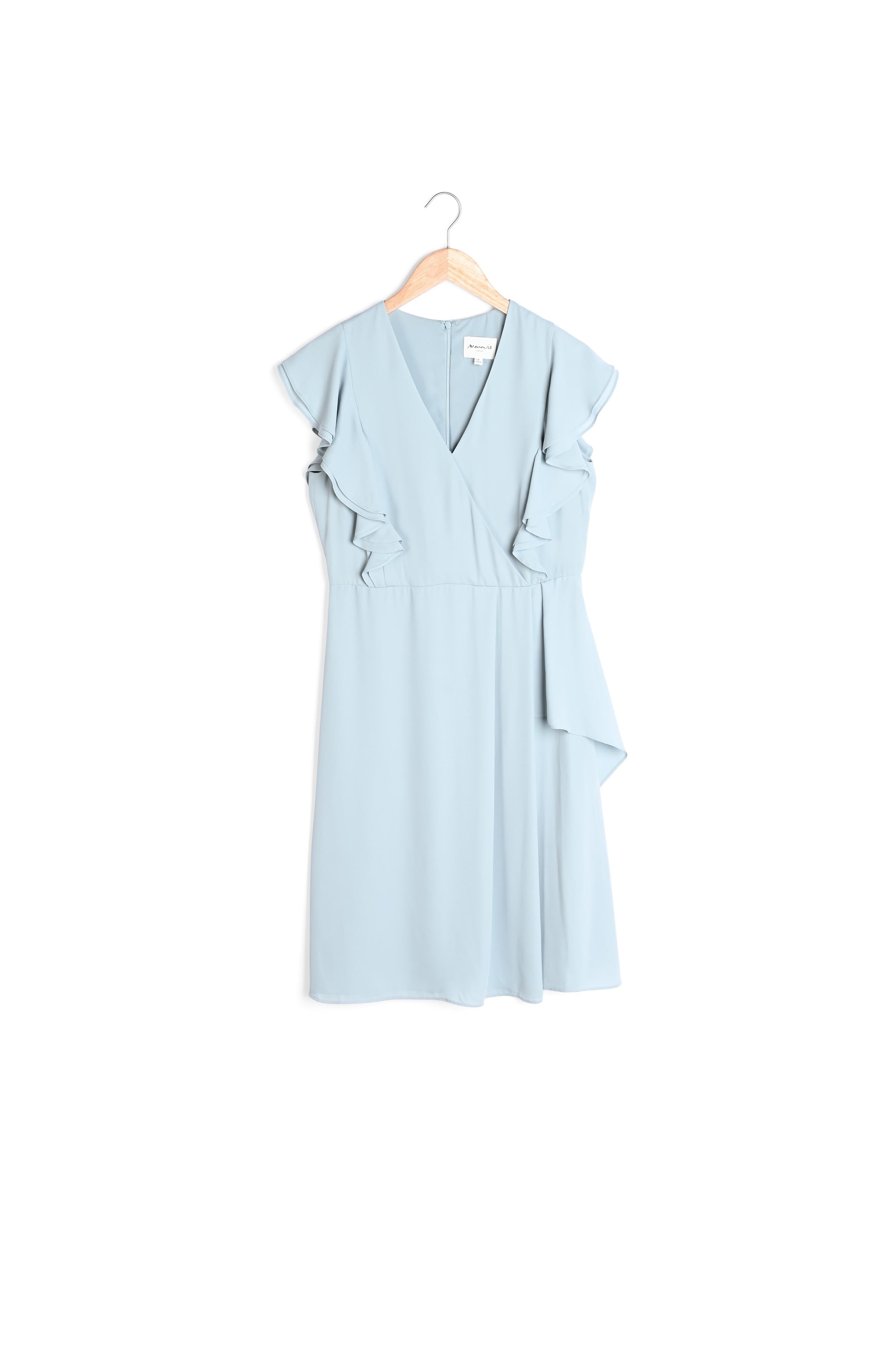 Robe à volants céladon Melanie Faume - seconde main