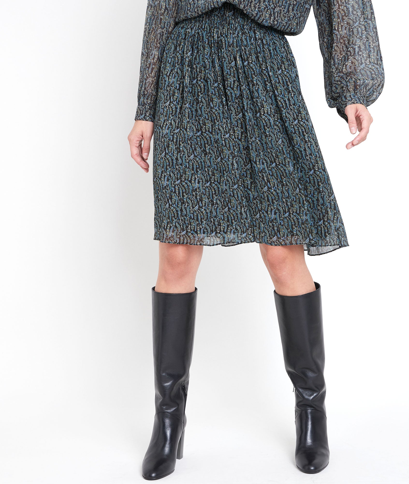 Jupe imprimée courte Giny Faume - seconde main