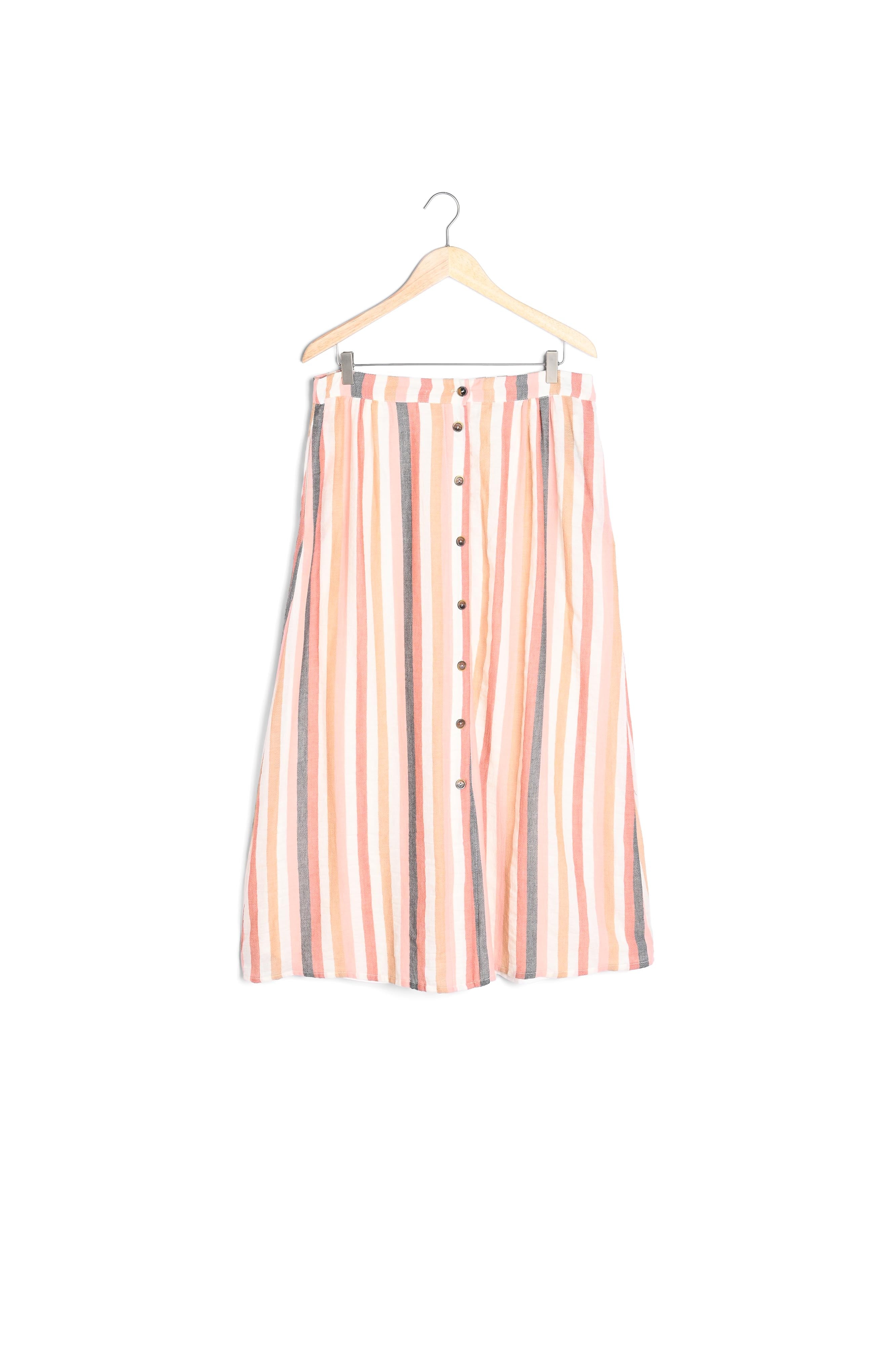 Jupe rayée boutonnée Genny Faume - seconde main