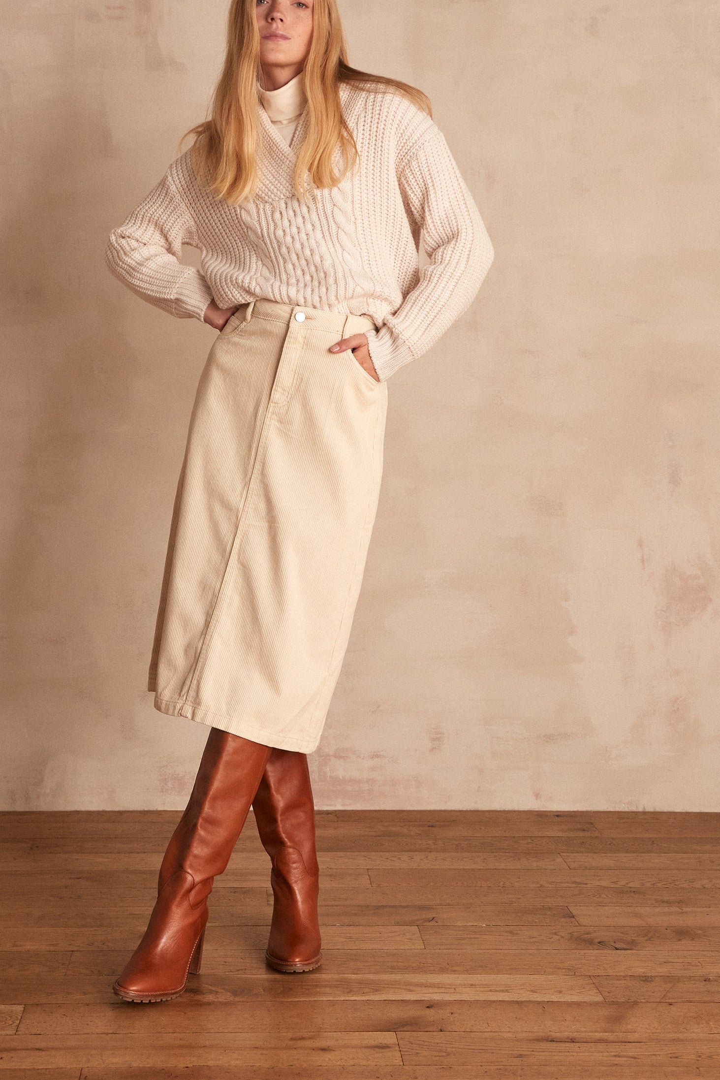 Jupe en velours KAYNE Faume - seconde main