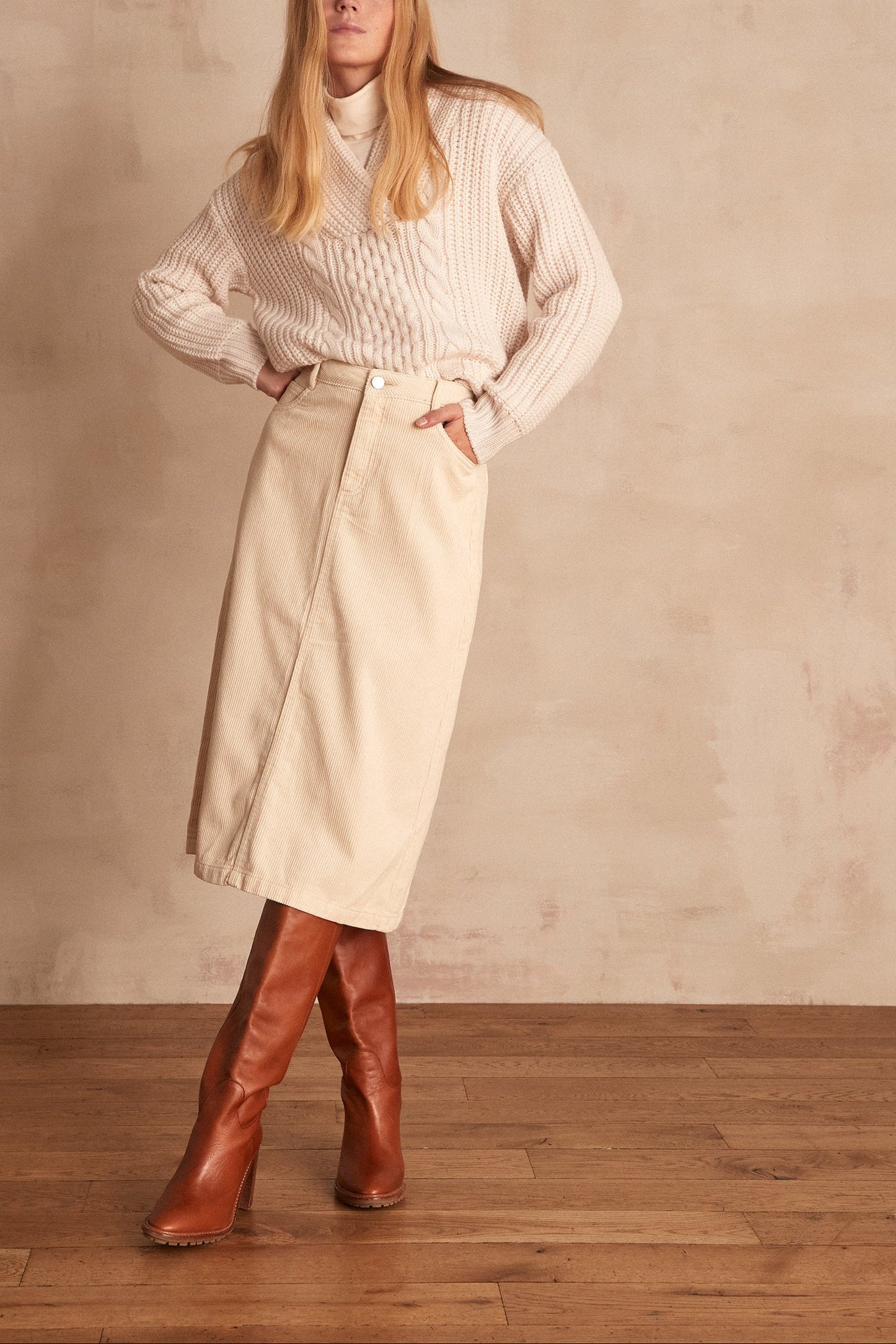 Jupe en velours KAYNE Faume - seconde main