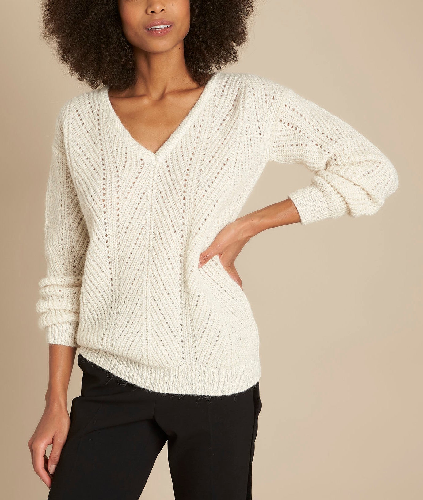 Pull ajouré Fougasse Faume - seconde main