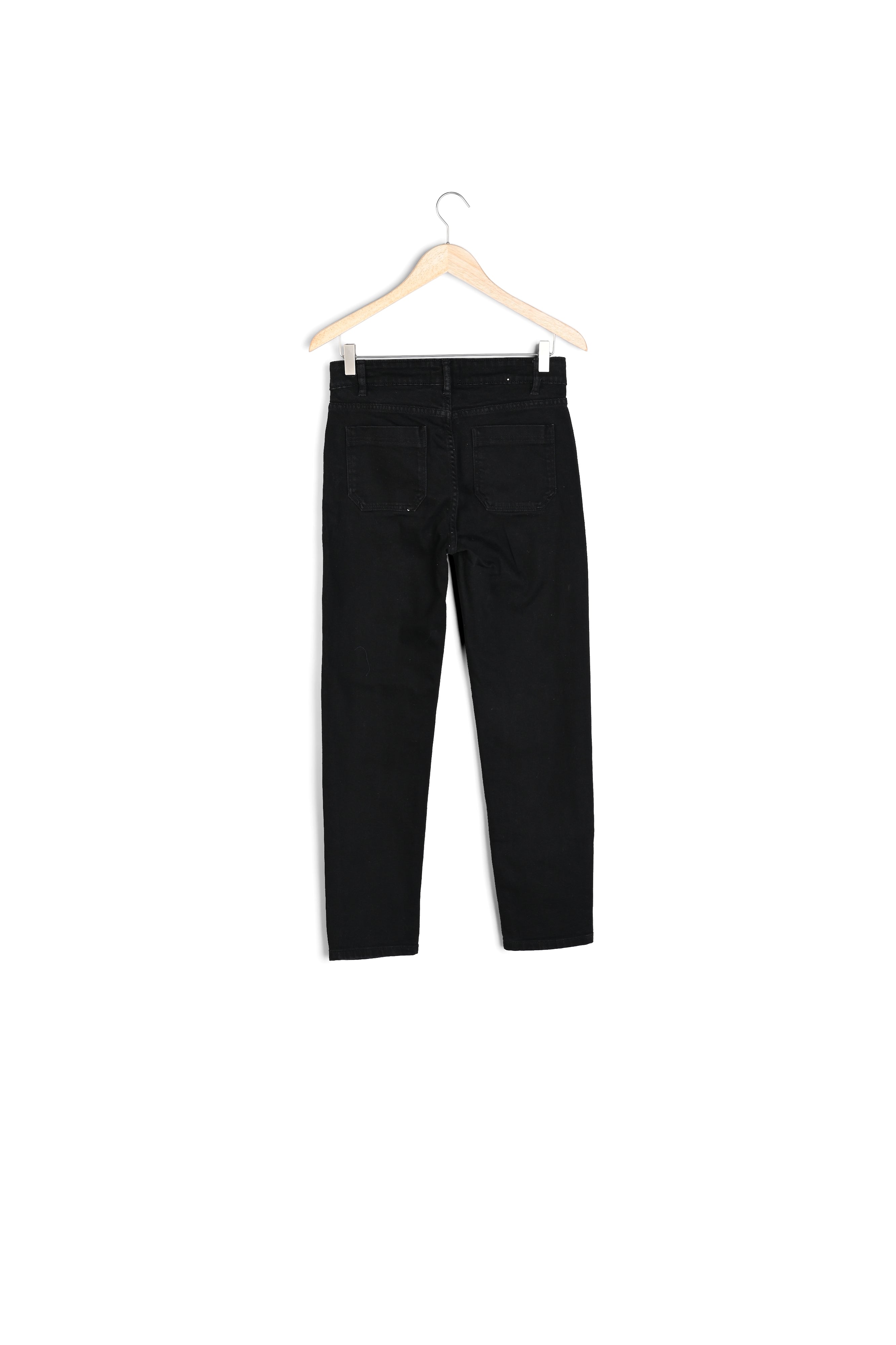 Jean chino en coton noir Nalla Faume - seconde main