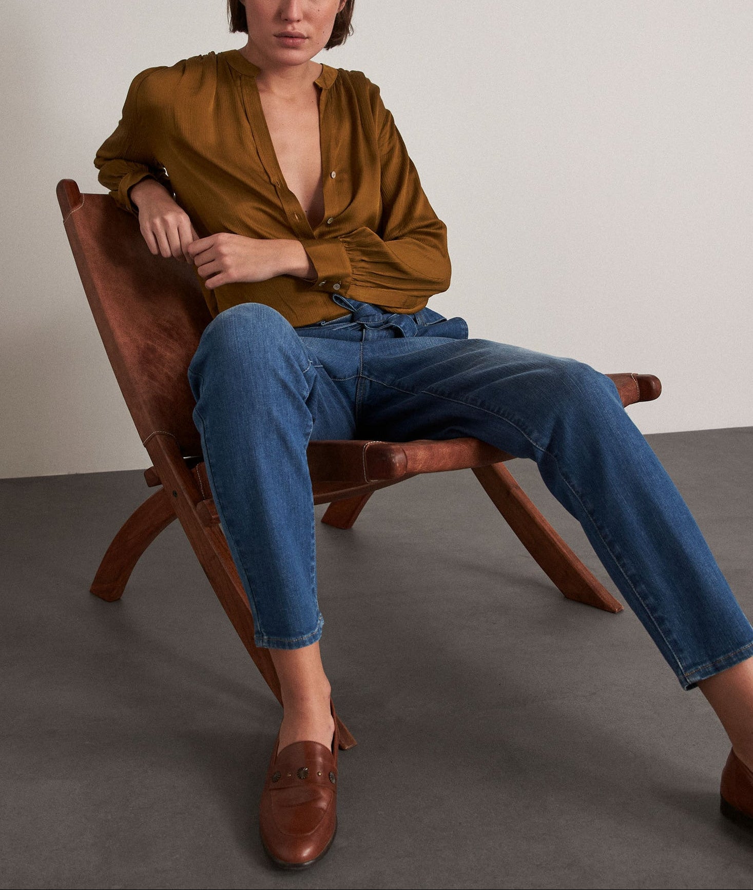 Jean paper bag Barbara Faume - seconde main